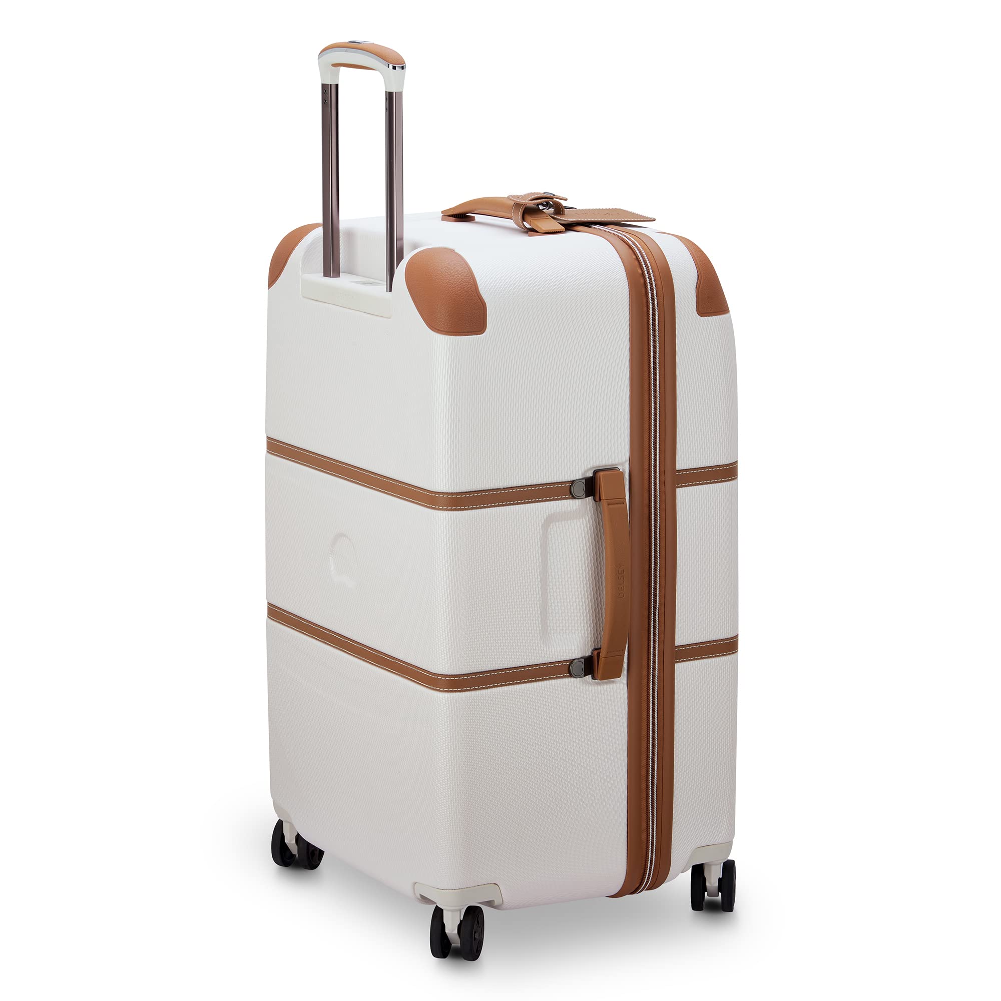 DELSEY Paris Chatelet Air 2.0 Hardside Luggage with Spinner Wheels ( Angora , Checked-26 Inch Trunk ) Angora Checked 26 Inch Trunk U5