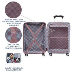 Travelpro Maxlite 5 Hardside Spinner Wheel Luggage Dusty Rose Pink Non Expandable Carry On 21 Inch U2