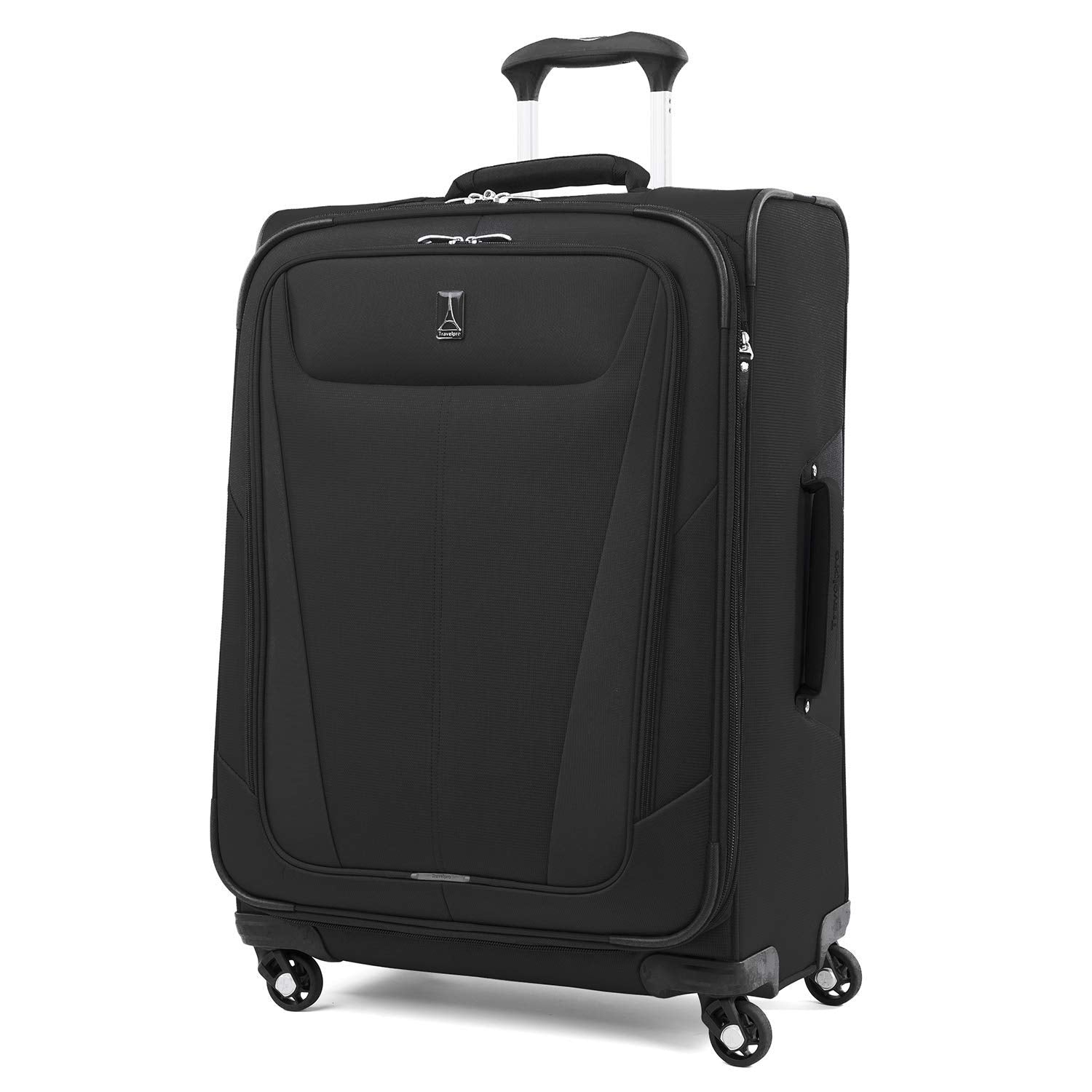 Travelpro Maxlite 5 Softside Expandable Luggage with 4 Spinner Wheels, Lightweight Suitcase, Men and Women ( Black , 3-Piece Set (21/25/29) ) Black 3 Piece Set 21 25 29 U1