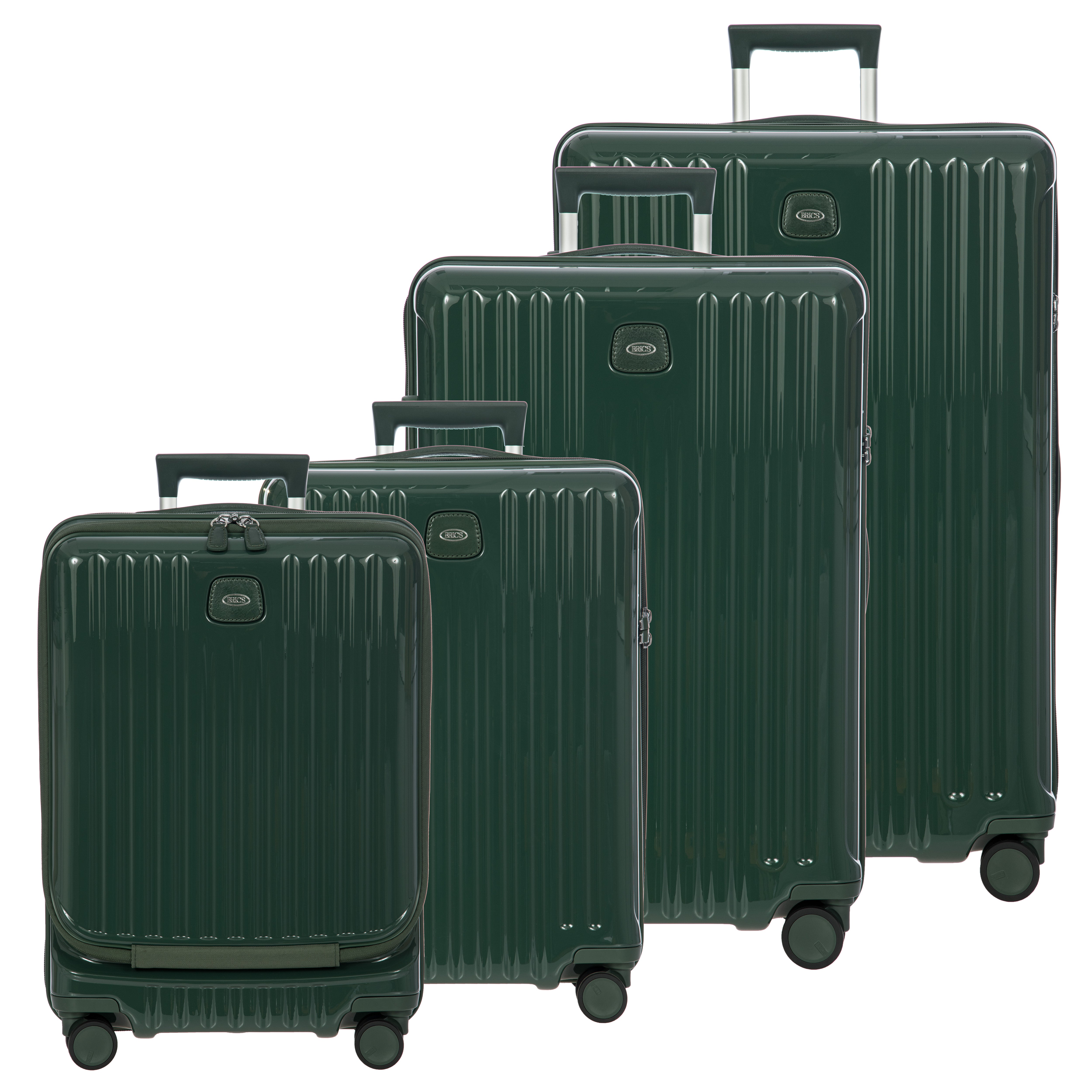 Bric's Positano 21" Carry-On Expandable Spinner w/Pocket  ( Emerald , 55cm with pocket ) Emerald 55 Cm With Pocket U1