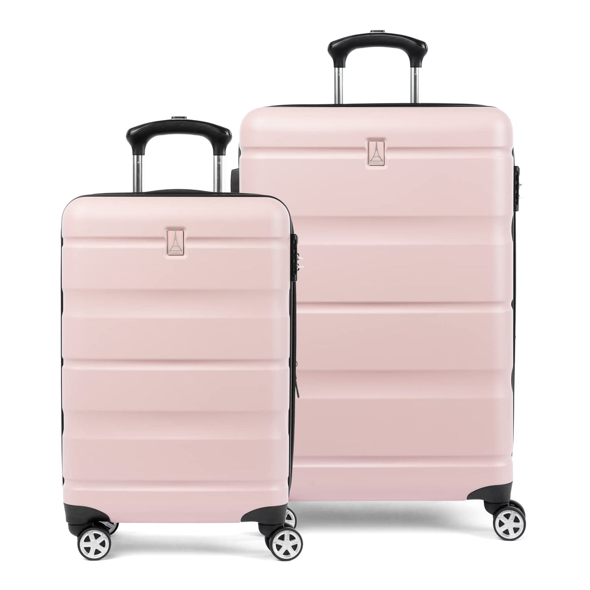 Travelpro Runway Hardside 2-Piece Expandable Spinner Set (20/25") ( Powder Pink , 2-Piece Set (20/25) ) Powder Pink 2 Piece Set 20 25 U1
