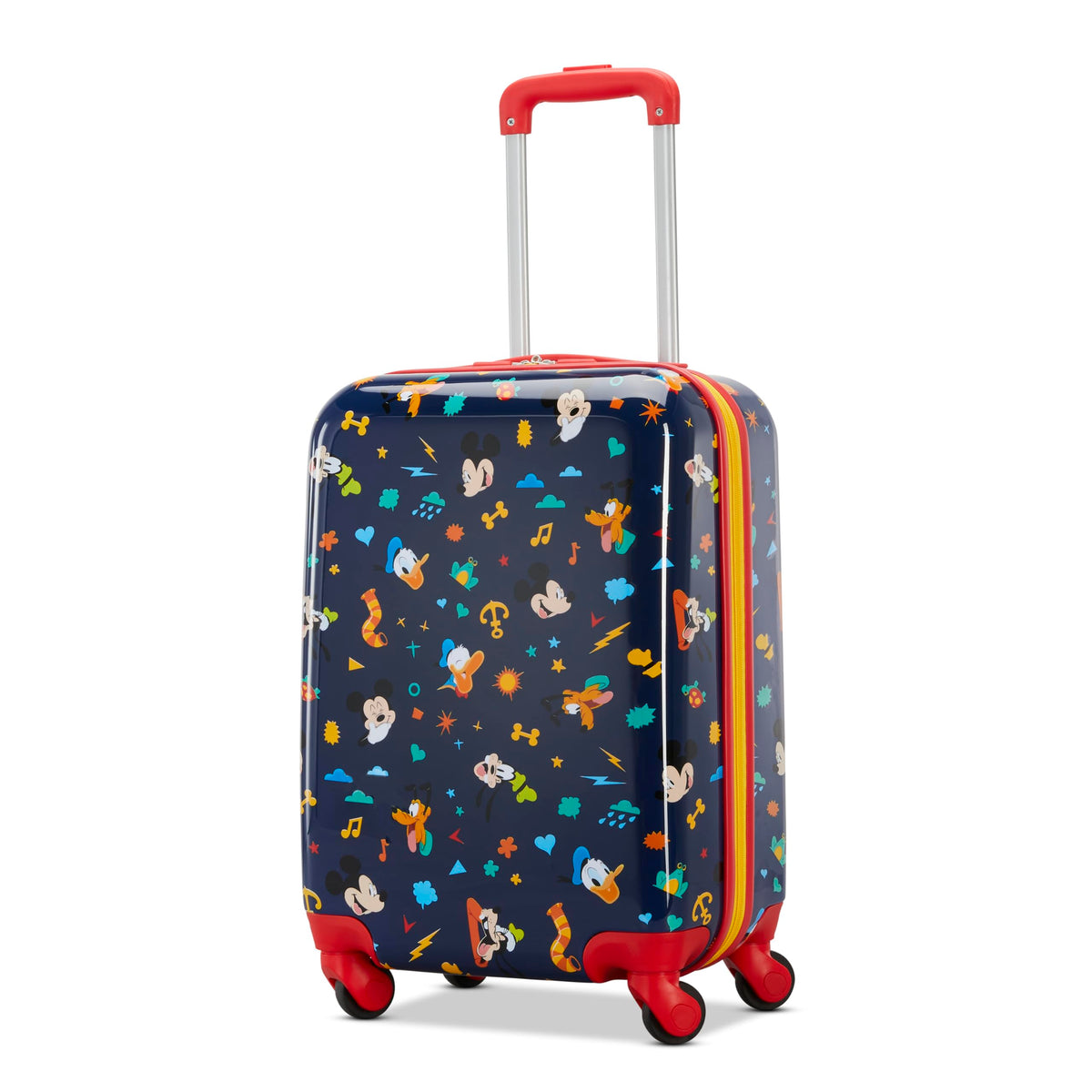 American Tourister Disney Carry-On 18-Inch Hardside Luggage with Spinner Wheels ( Mickey Mouse & Friends , Carry-On 18-Inch ) Mickey Mouse & Friends Carry On 18 Inch U1