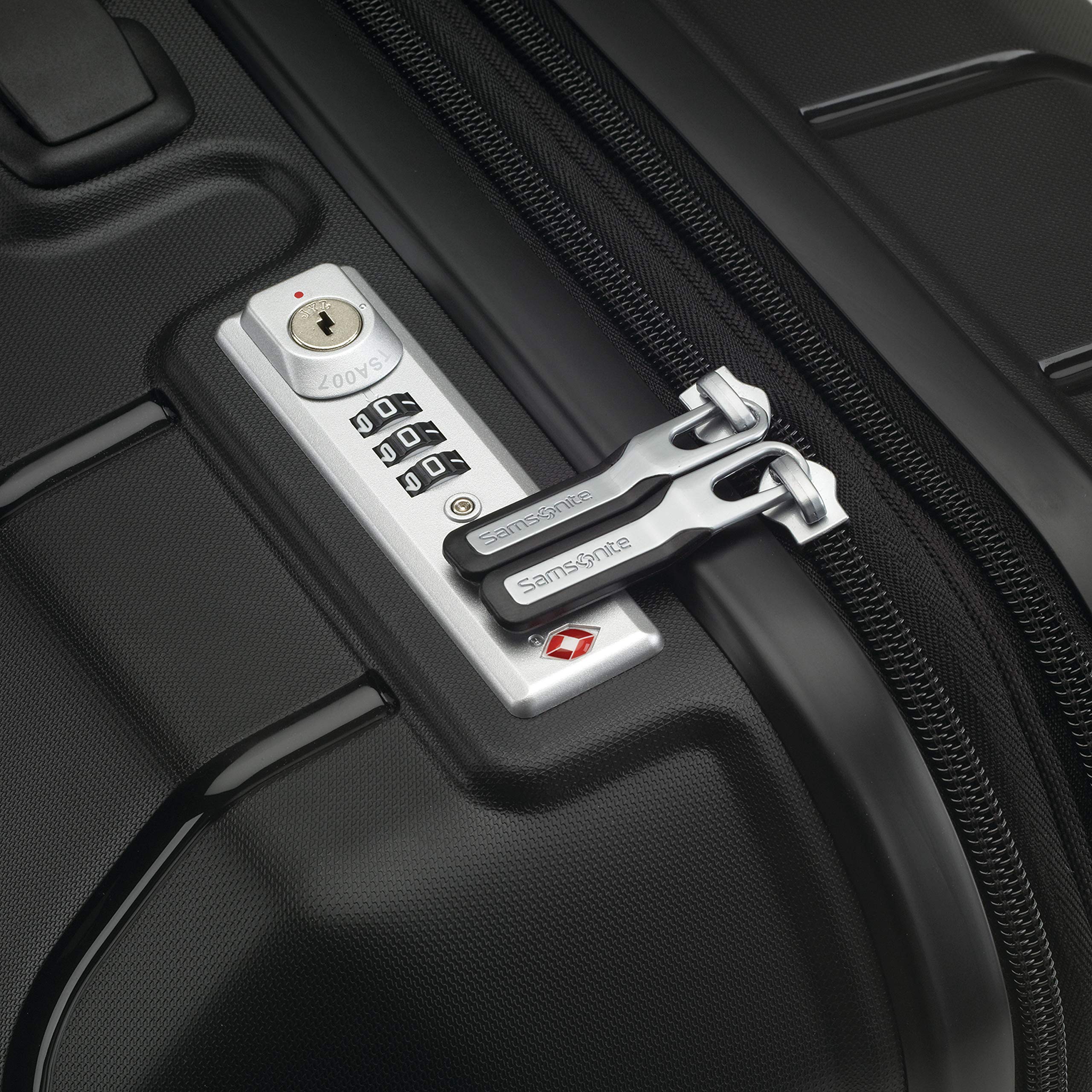 Samsonite Freeform Hardside Expandable with Double Spinner Wheels ( Black , Checked-Large 28-Inch ) Black Checked Large 28 Inch U22