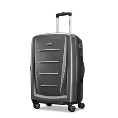 Samsonite Winfield 2 Checked-Medium 24-Inch Hardside Expandable Luggage with Spinner Wheels ( Charcoal , Checked-Medium 24-Inch ) Charcoal Checked Medium 24 Inch U9