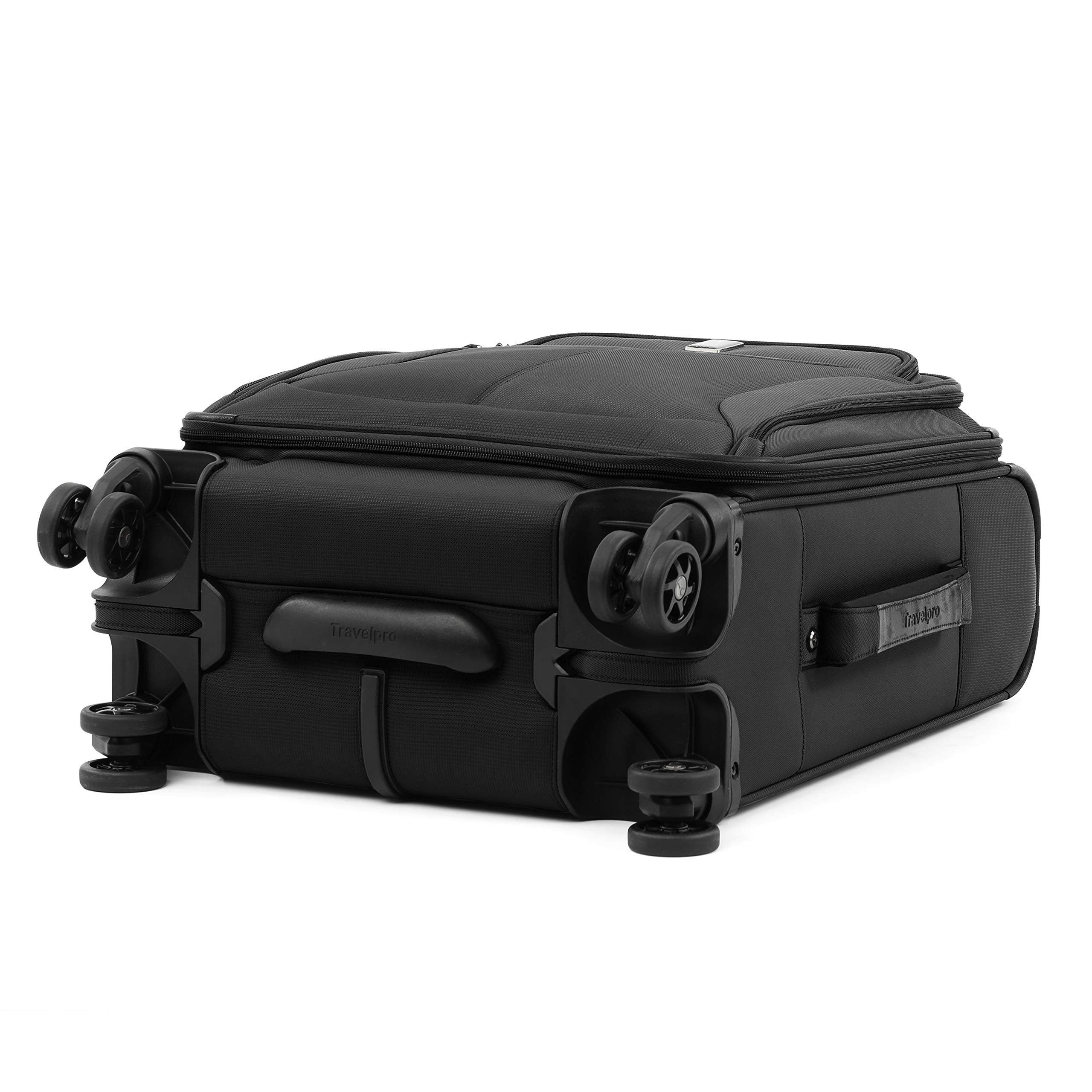 Travelpro Tourlite Softside Expandable Luggage with 4 Spinner Wheels, Lightweight Suitcase, Men and Women Black Carry On 19 Inch U10