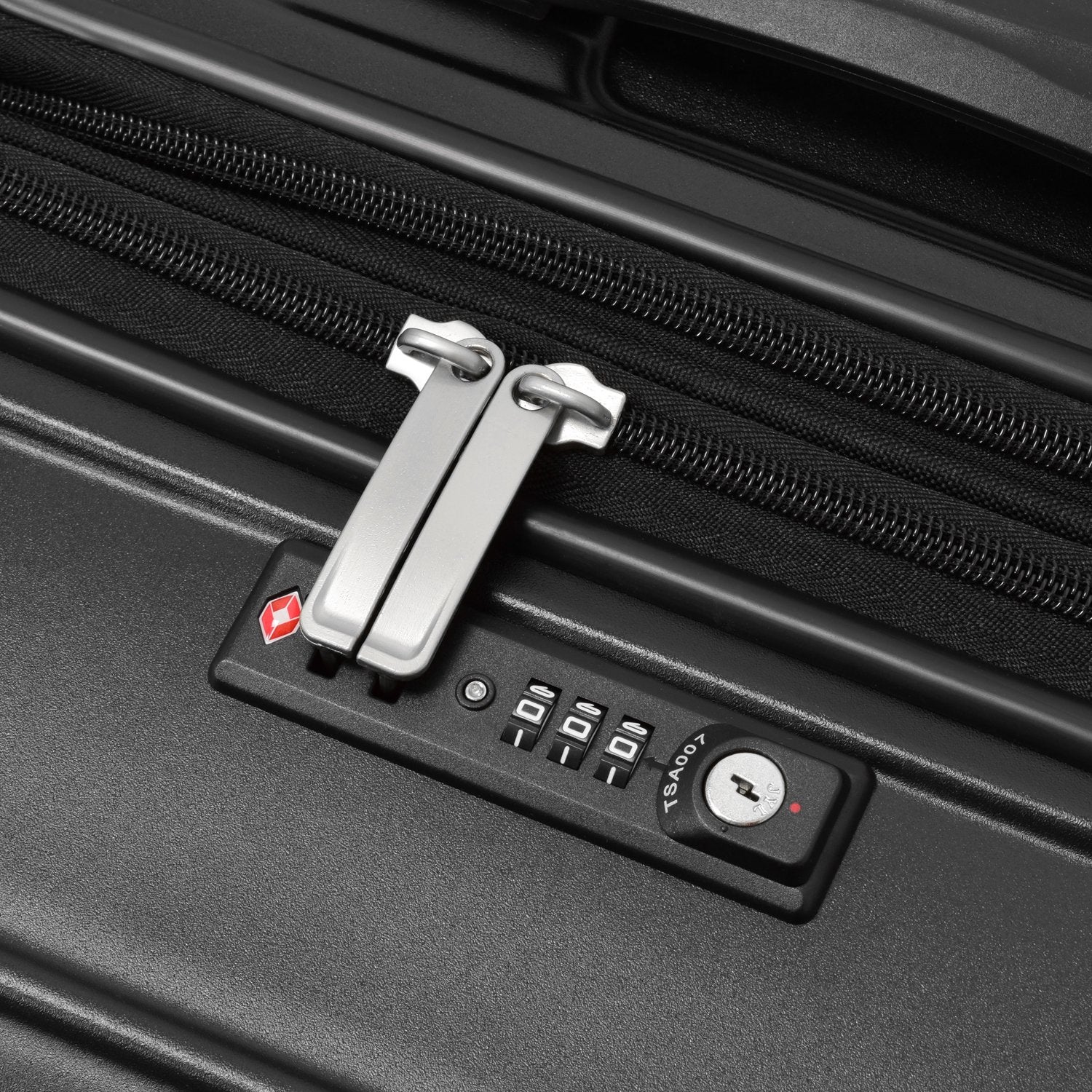 London Fog Heathrow 25-Inch Expandable Hardside Spinner Black One Size U1