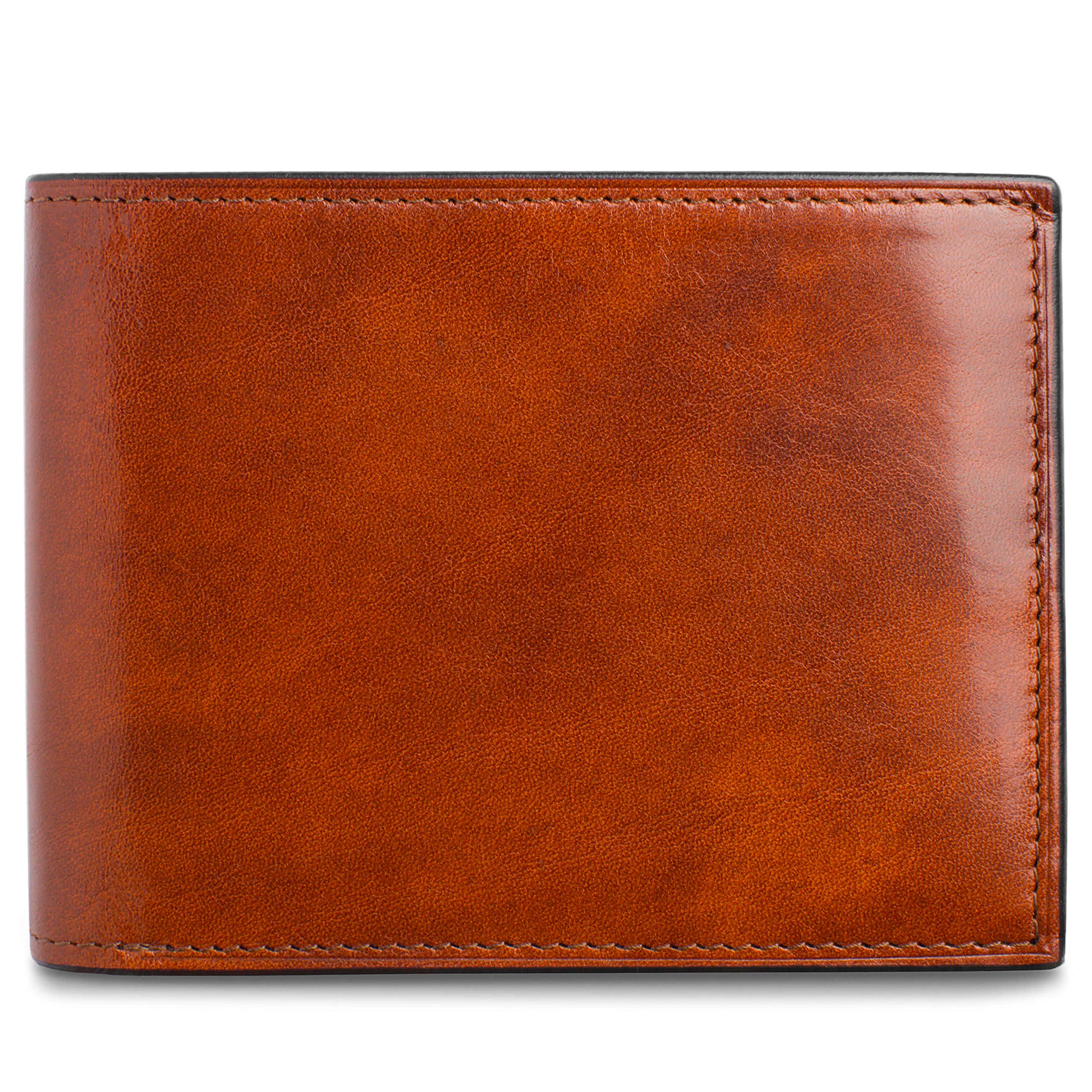 Bosca Old Leather Continental I.D. Wallet Amber One Size U1