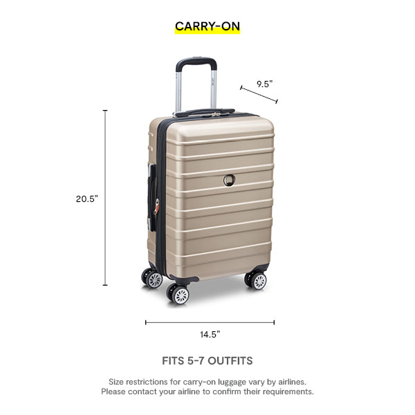 DELSEY Paris Margot Hardside Spinner Luggage Collection ( Gold , Carry-On 20 Inch ) Gold Carry On 20 Inch U9