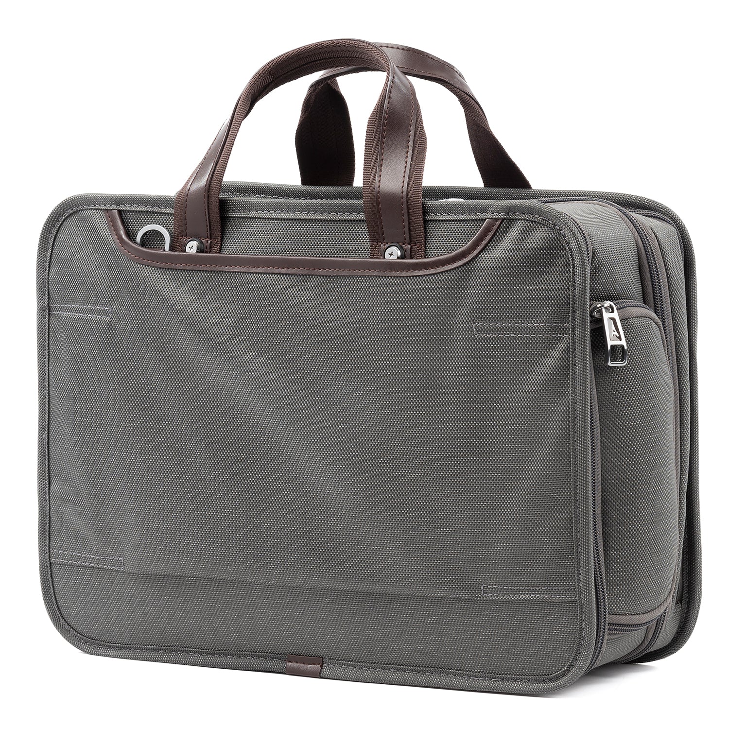 Travelpro Platinum Elite Expandable Business Laptop Briefcase, Fits up to 15.6 Laptop, Work School Travel, Men and Women ( Vintage Grey , 16-Inch ) Vintage Grey 16 Inch U2