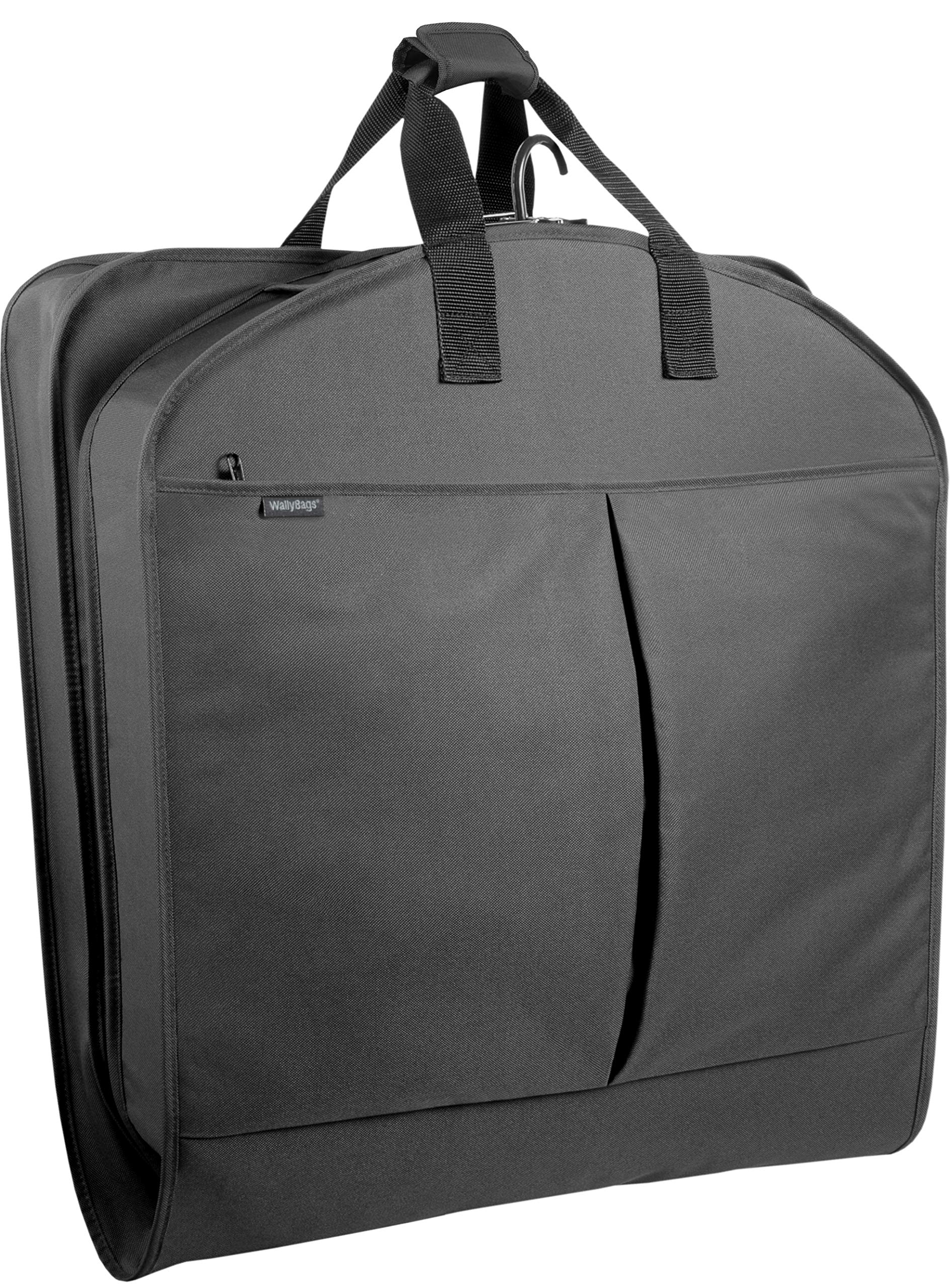 WallyBags® 45” Deluxe Extra Capacity Travel Garment Bag with two accessory U1