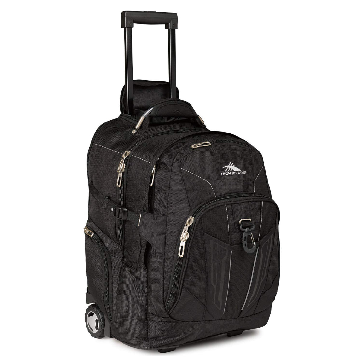 High Sierra Wheeled Backpack ( Black , One size ) Black One Size U2