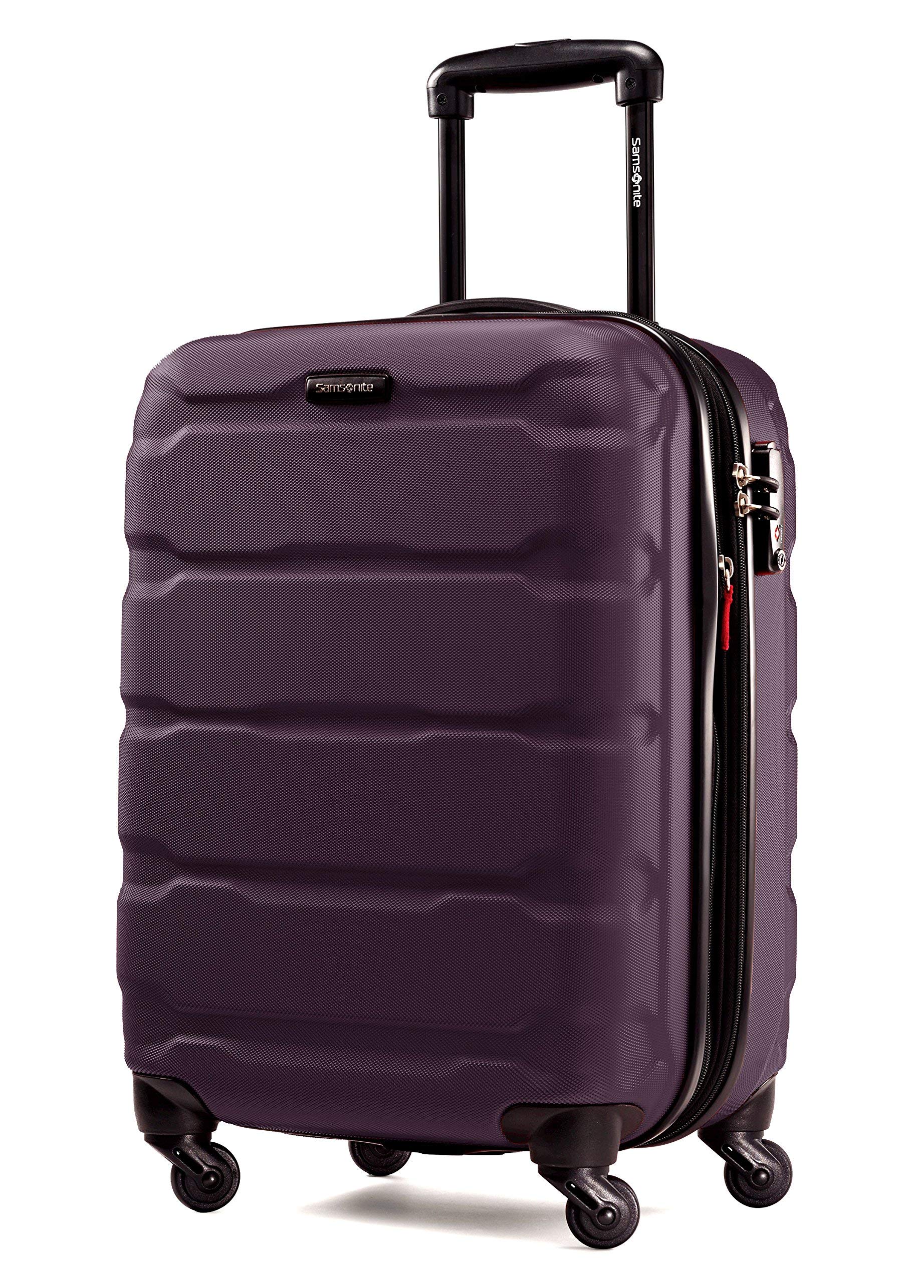 Samsonite Omni Pc Hardside Expandable Luggage with Spinner Wheels ( Purple , 3-Piece Set (20/24/28) ) Purple 3 Piece Set 20 24 28 U6