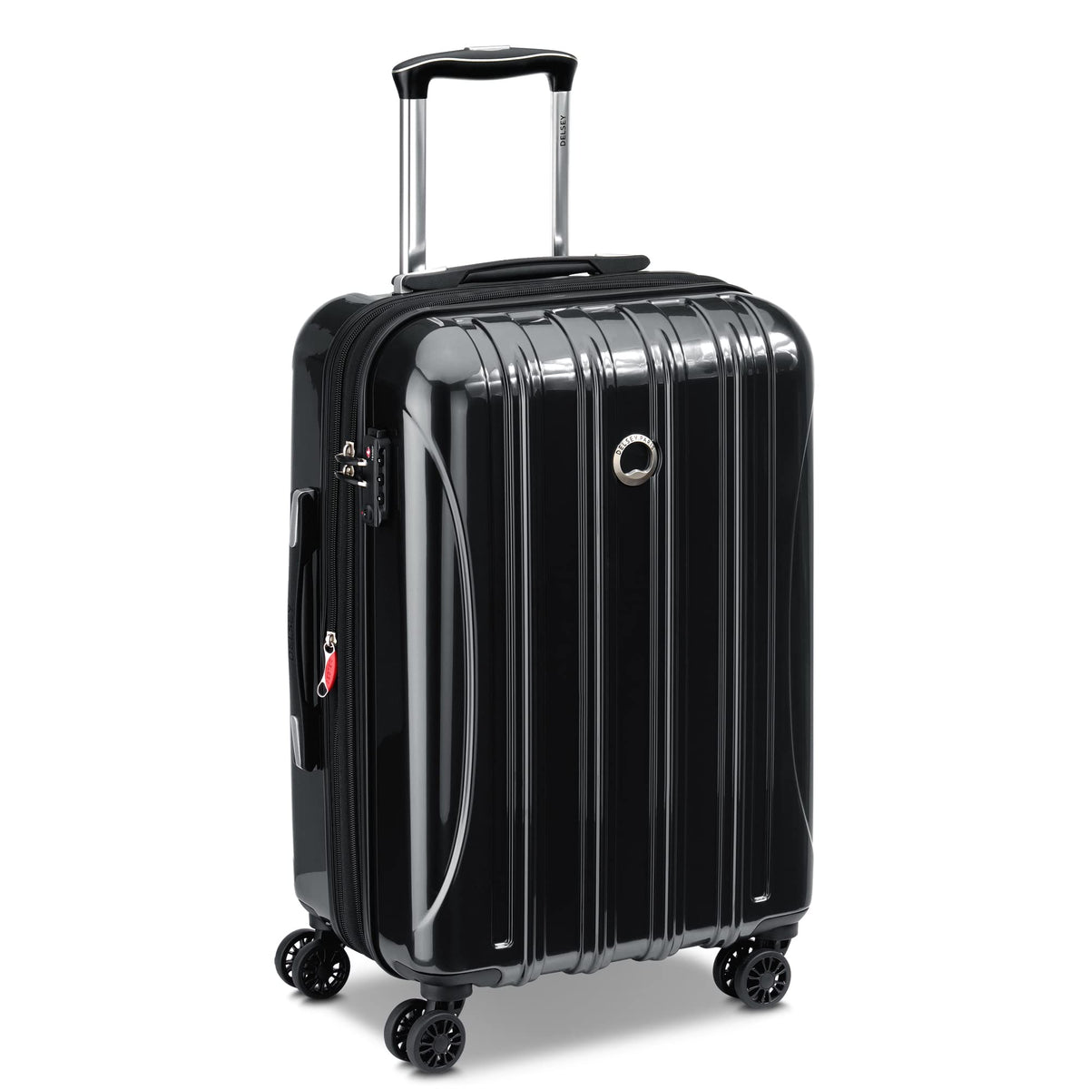 DELSEY Paris Helium Aero Hardside Expandable Luggage with Spinner Wheels ( Black , Carry-On 21 Inch ) Black Carry On 21 Inch U23