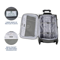 Travelpro Maxlite 5 Softside Expandable Luggage with 4 Spinner Wheels, Lightweight Suitcase, Men and Women Shadow Grey Carry On 21 Inch U45