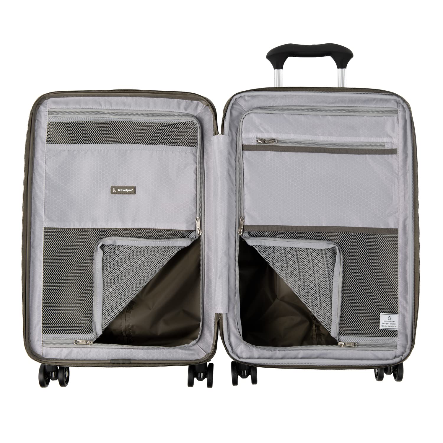 Travelpro Maxlite Air Hardside Expandable Luggage, 8 Spinner Wheels, Lightweight Hard Shell Polycarbonate Slate Green Carry On 21 Inch U5
