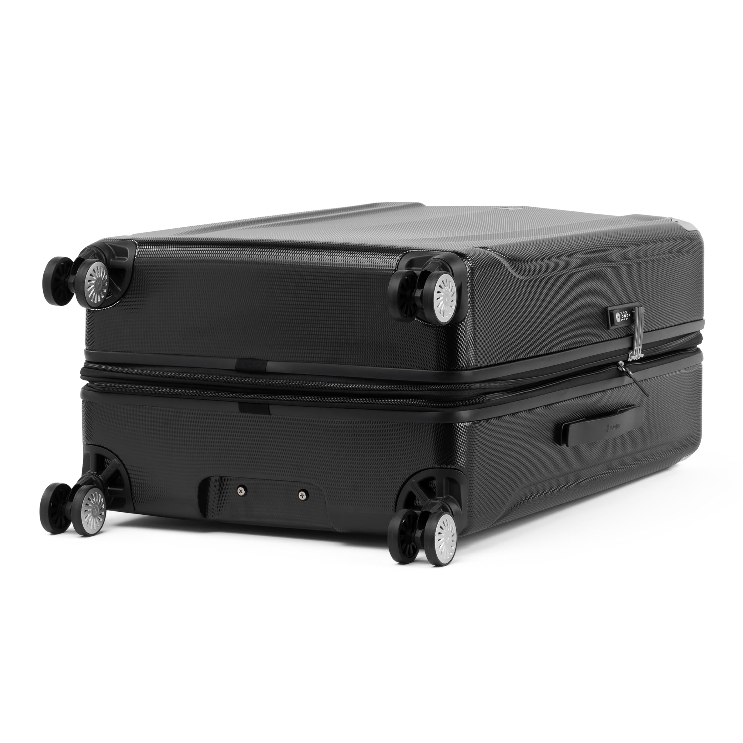 Travelpro Pathways 3 Hardside Expandable Luggage, 8 Spinner Wheels, Lightweight Hard Shell Suitcase ( Black Knight , Checked Large 28 Inch ) Black Knight Checked Large 28 Inch U10