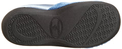 Isotoner Women's Microterry PillowStep Satin Cuff Clog Slippers Denim Medium 7 5 8 B M US U2
