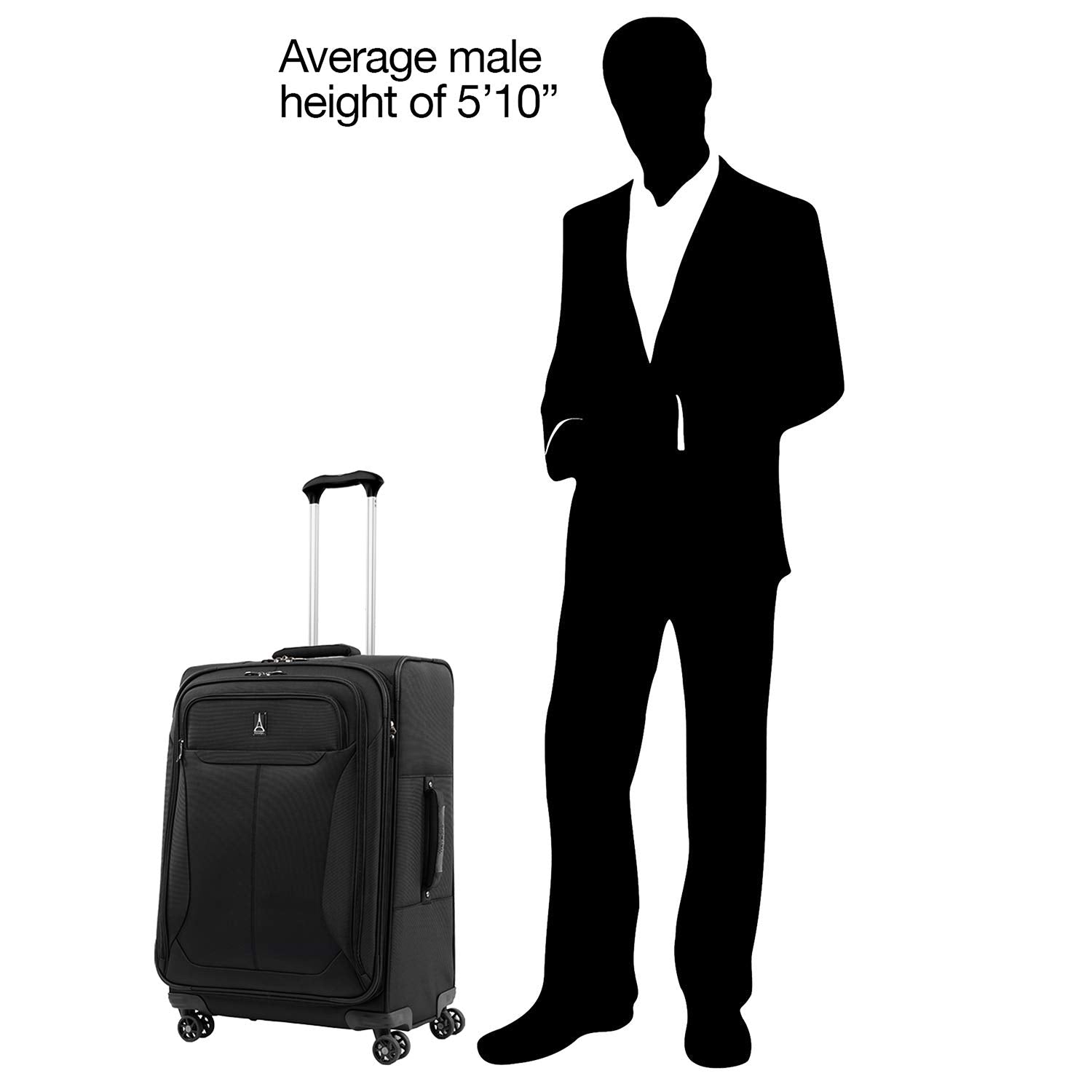 Travelpro Tourlite Softside Expandable Luggage with 4 Spinner Wheels, Lightweight Suitcase, Men and Women U5