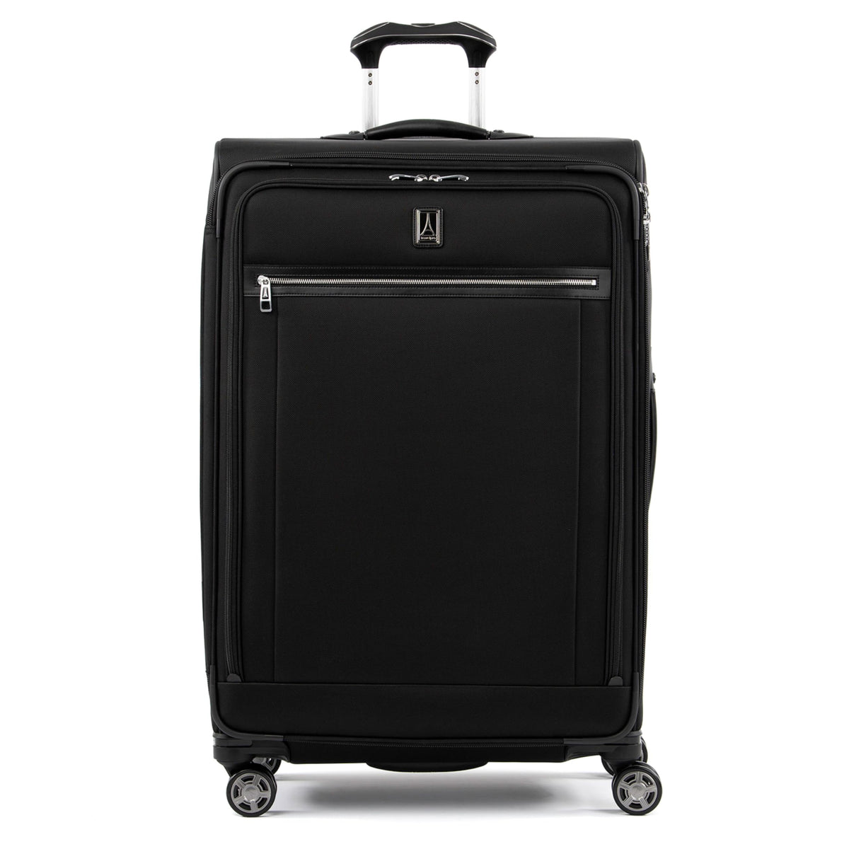 Travelpro Platinum Elite Softside Expandable Checked Luggage, 8 Wheel Spinner Large Suitcase, TSA Lock, Men and Women ( Shadow Black , Checked-Large 29-Inch ) Shadow Black Checked Large 29 Inch U11