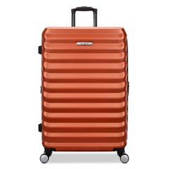 Samsonite Hard-Sided 28-Inch Lightweight Checked Large Expandable Element Suitcase: Durable, 360 Spinner Wheels, Adjustable Telescopic Handle, TSA-Approved Lock ( Copper Orange , 28-Inch Checked-Large ) Copper Orange 28 Inch Checked Large U1