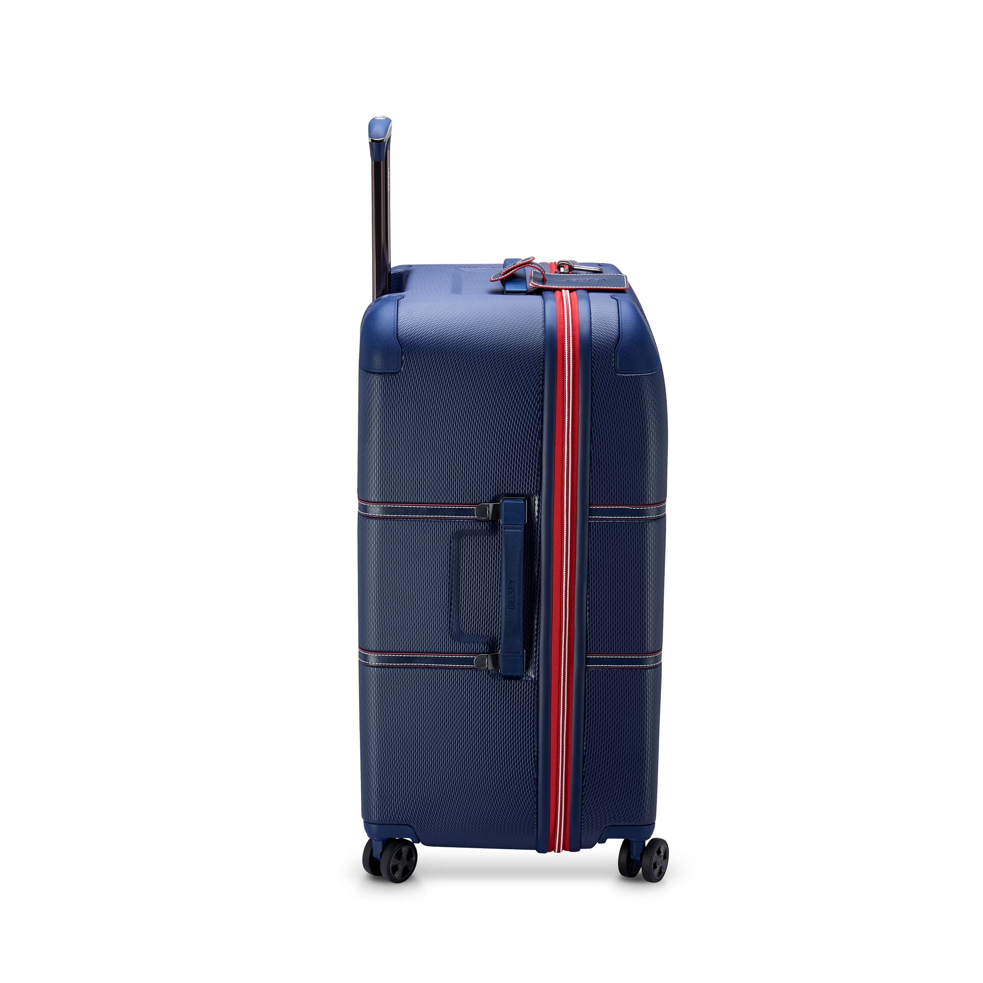 DELSEY Paris Chatelet Air 2.0 Hardside Luggage with Spinner Wheels ( Navy , Checked-26 Inch Trunk ) Navy Checked 26 Inch Trunk U1