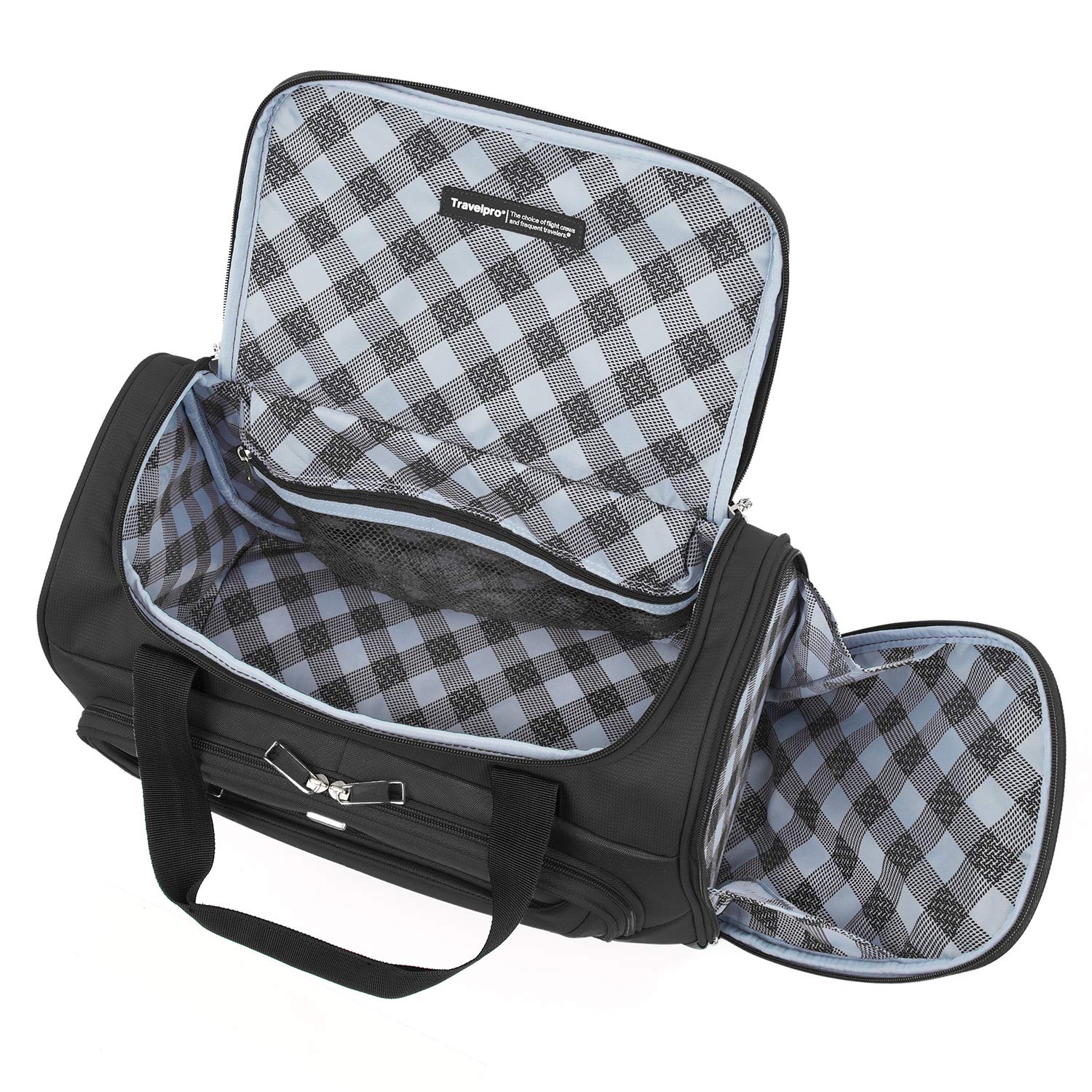 Travelpro Maxlite 5 Softside Lightweight Underseat Carry-On Travel Tote, Overnight Weekender Bag, Men and Women Black 18 Inch U12
