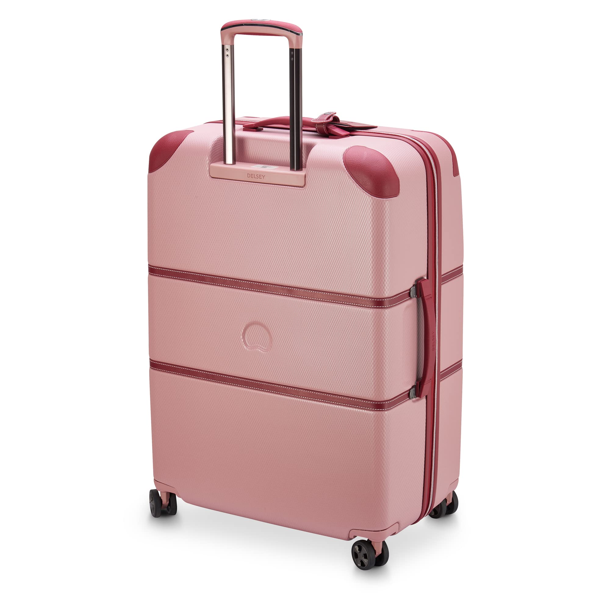DELSEY Paris Chatelet Air 2.0 Hardside Luggage with Spinner Wheels ( Pink , Checked-Large 28 Inch ) Pink Checked Large 28 Inch U2