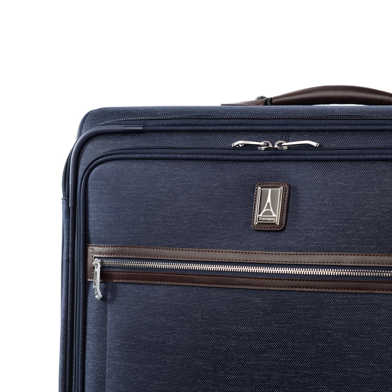 Travelpro Platinum Elite Softside Expandable Luggage, 8 Wheel Spinner Suitcase, USB Port, Suiter, Men and Women U6