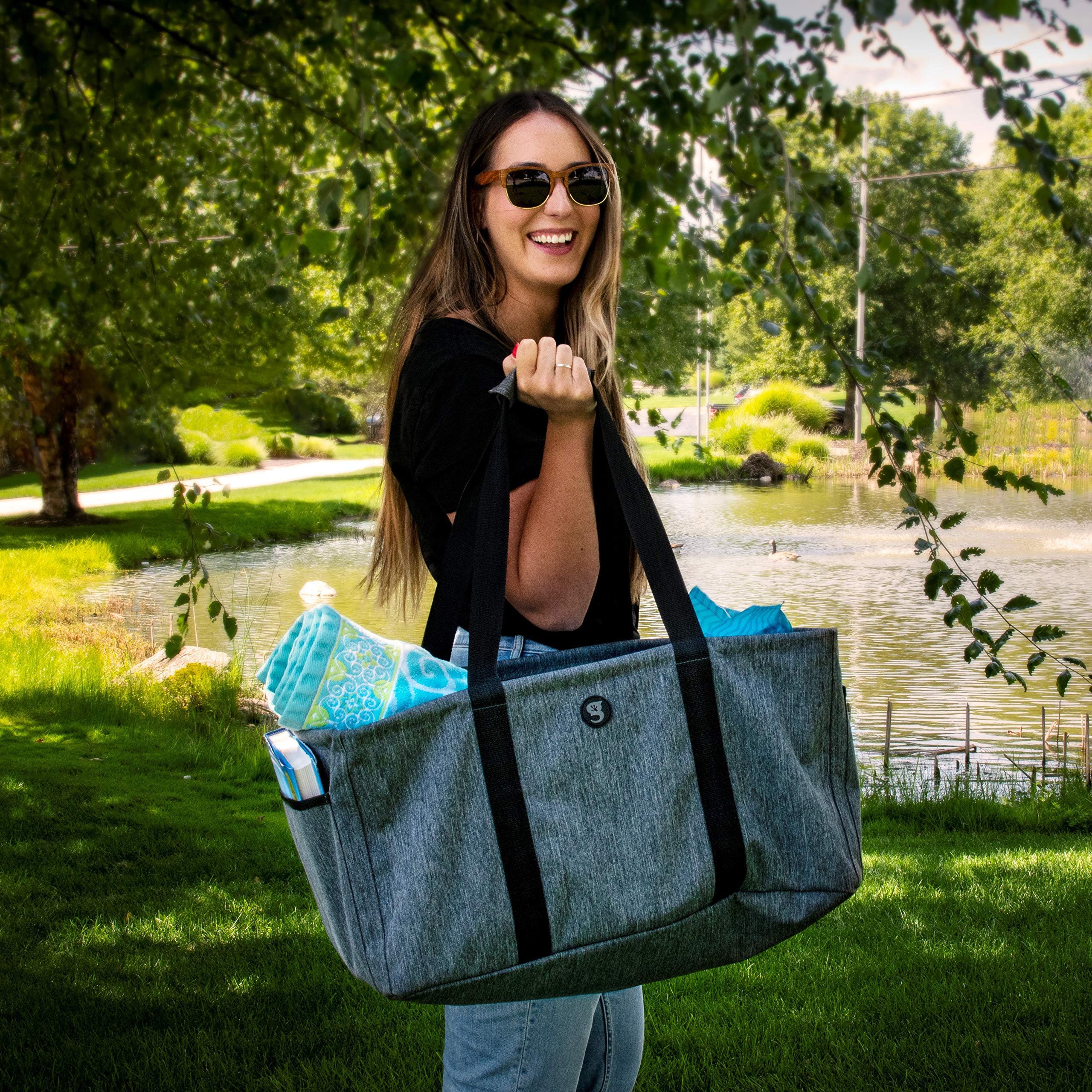 Geckobrands Large Utility Tote ( Black Honeycomb , One Size ) Black Honeycomb One Size U1