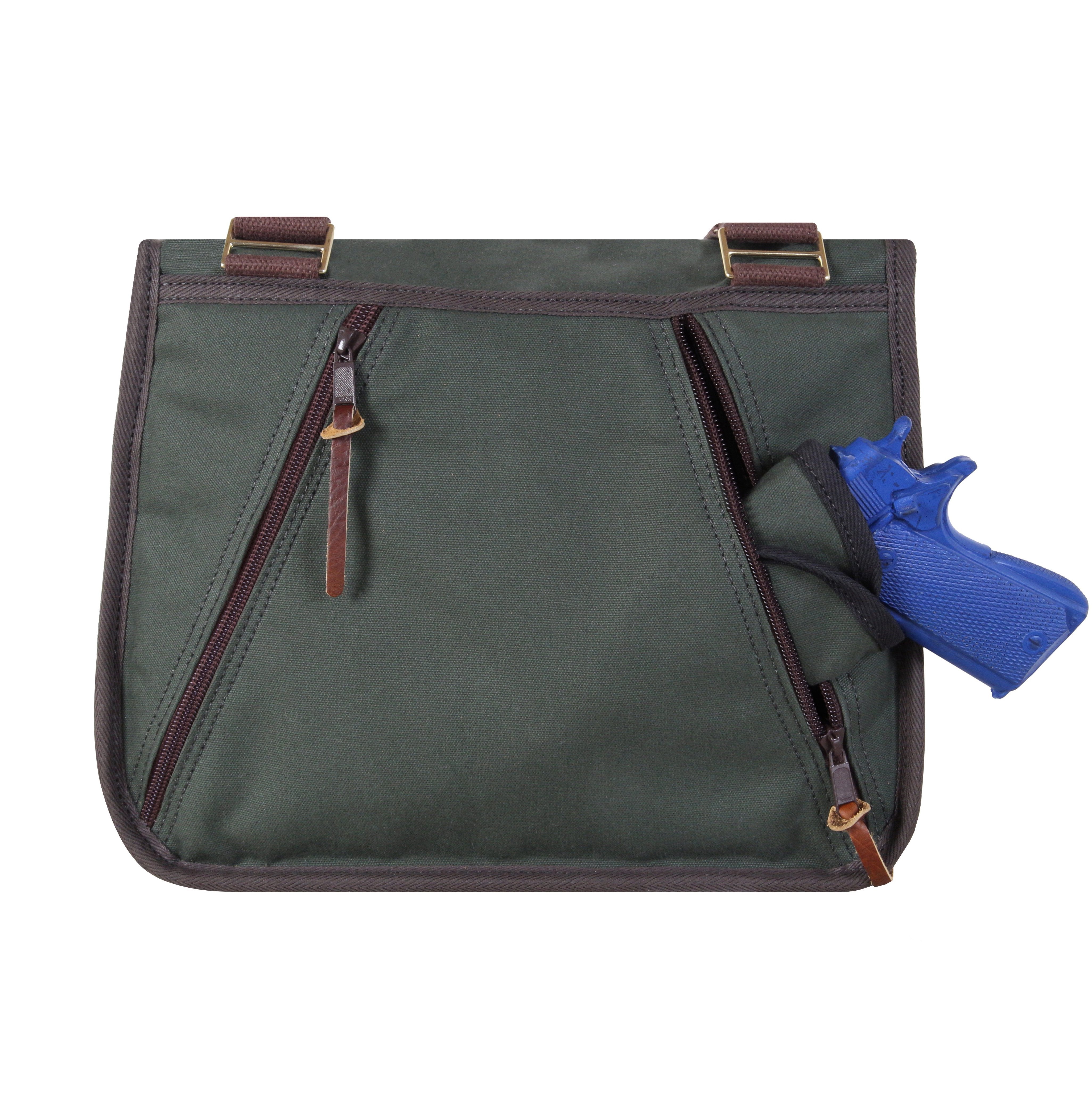 Duluth Pack Conceal and Carry Satchel ( Olive Drab , One Size ) Olive Drab One Size U1