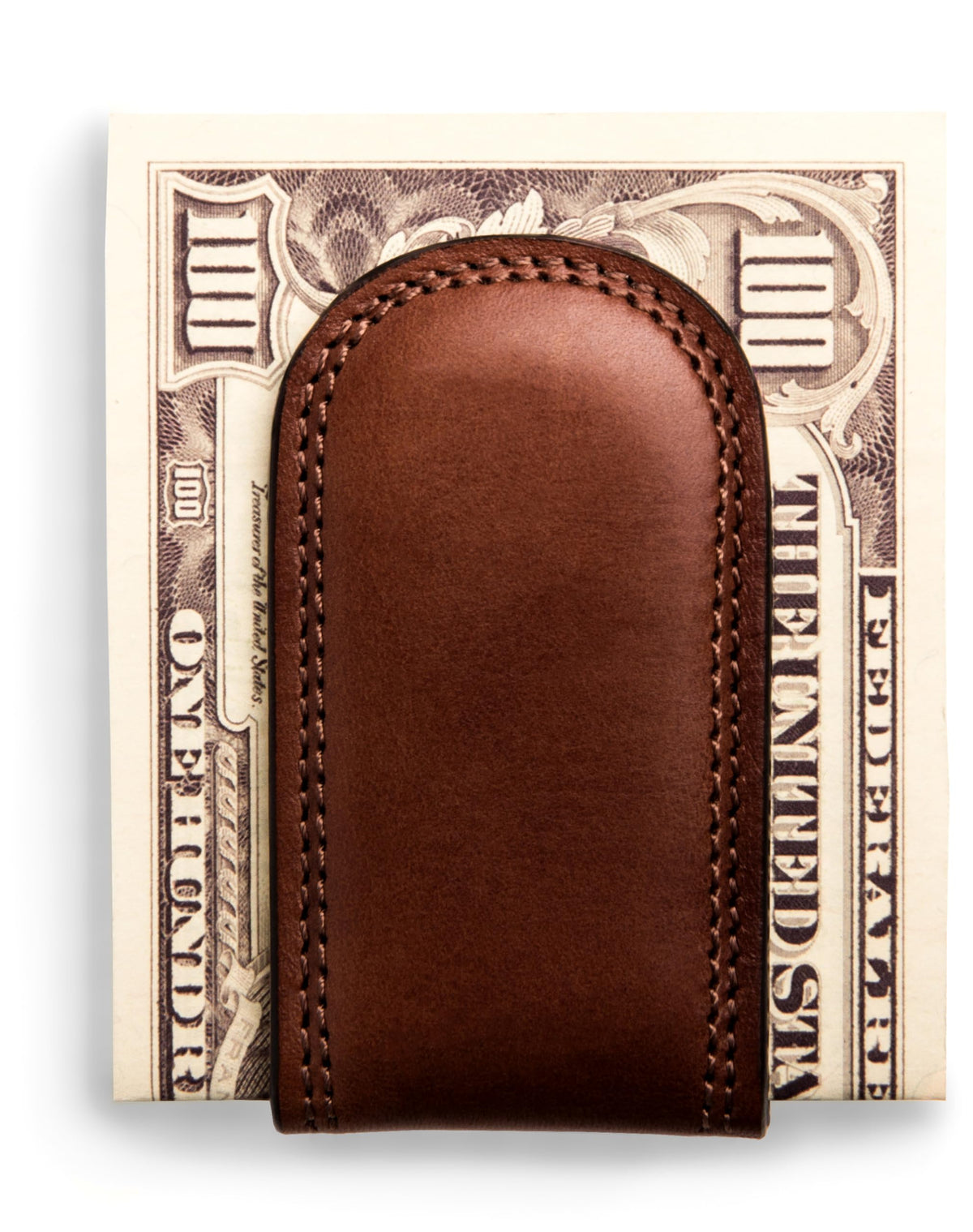 Bosca Dolce Leather Money Clip for Men ( Brown , One Size ) Brown One Size U1