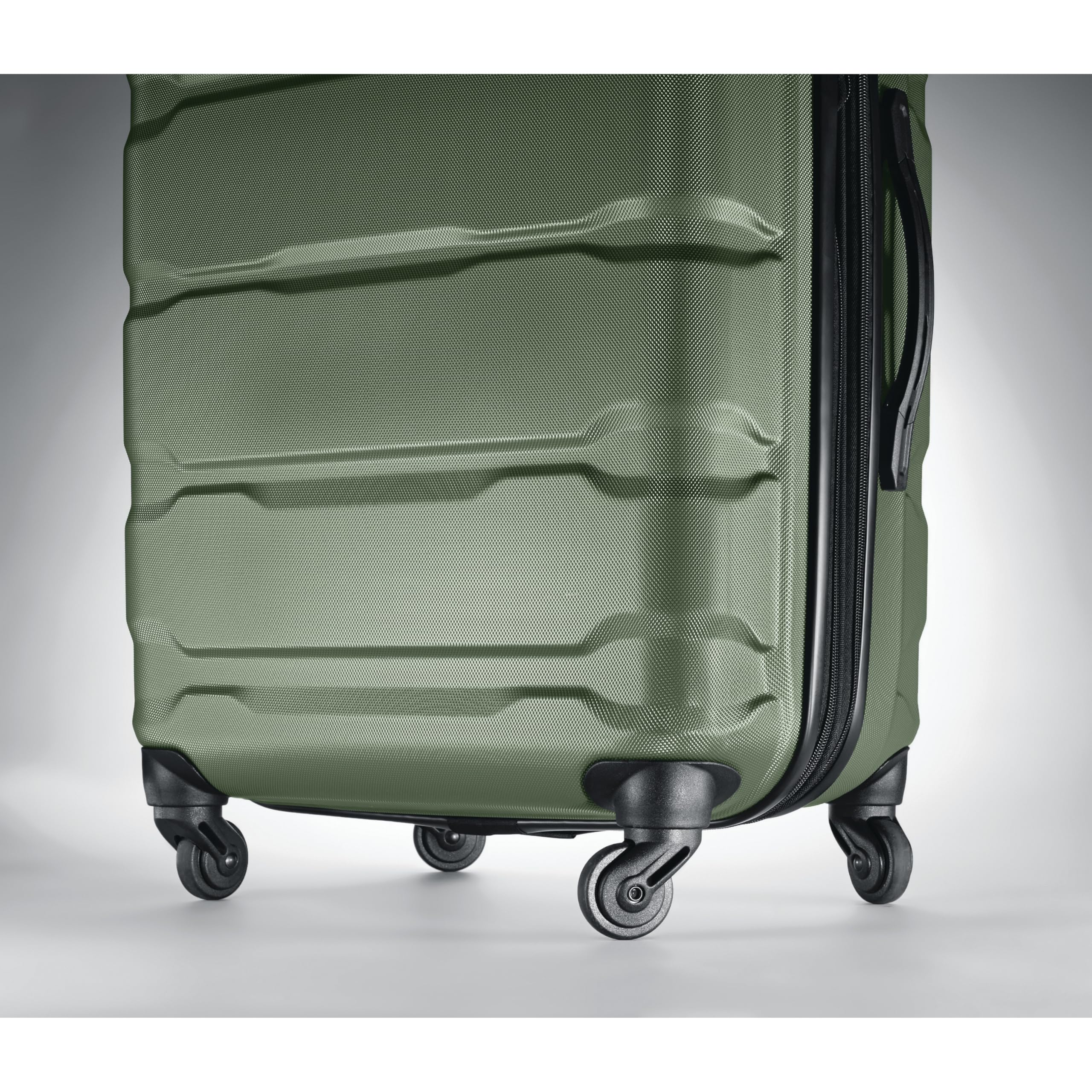 Samsonite Omni PC Hardside Expandable Luggage with Spinner Wheels, Checked-Large 28-Inch, Army Green Army Green Checked-Large 28-Inch U1