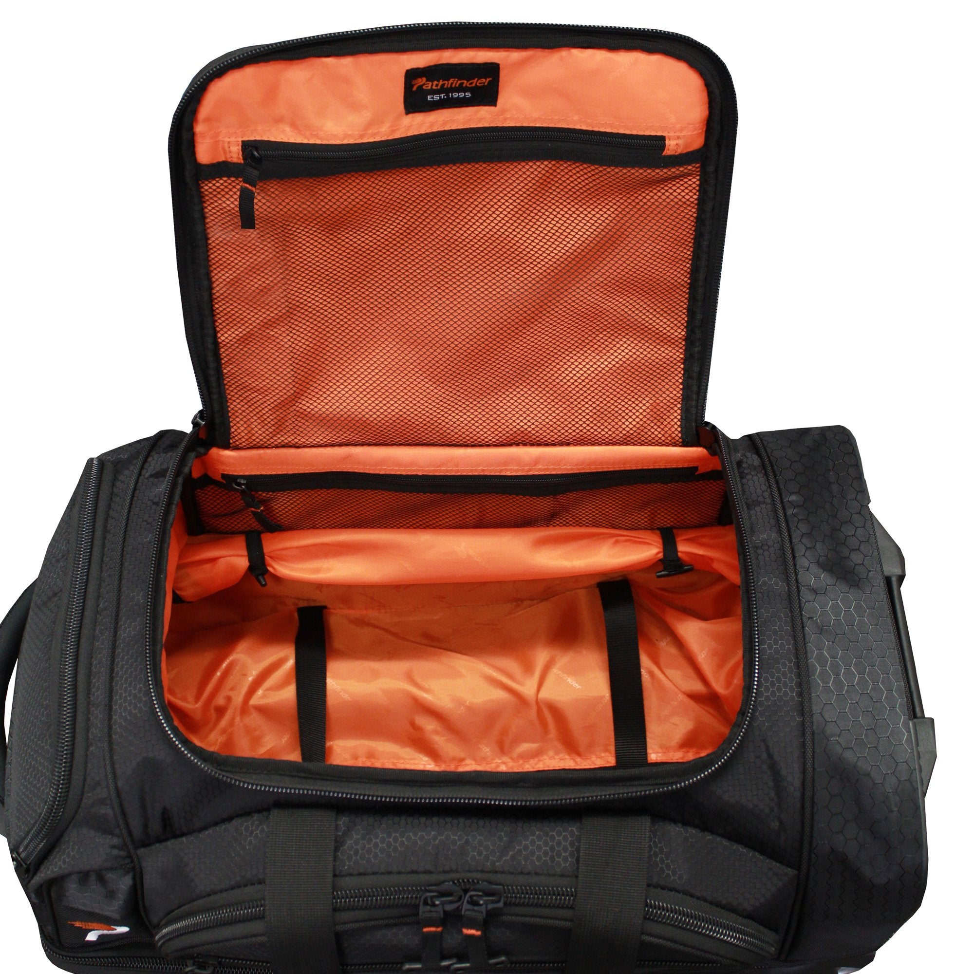 Pathfinder Gear 26 Inch Rolling Drop Bottom Duffel, Black, One Size U1