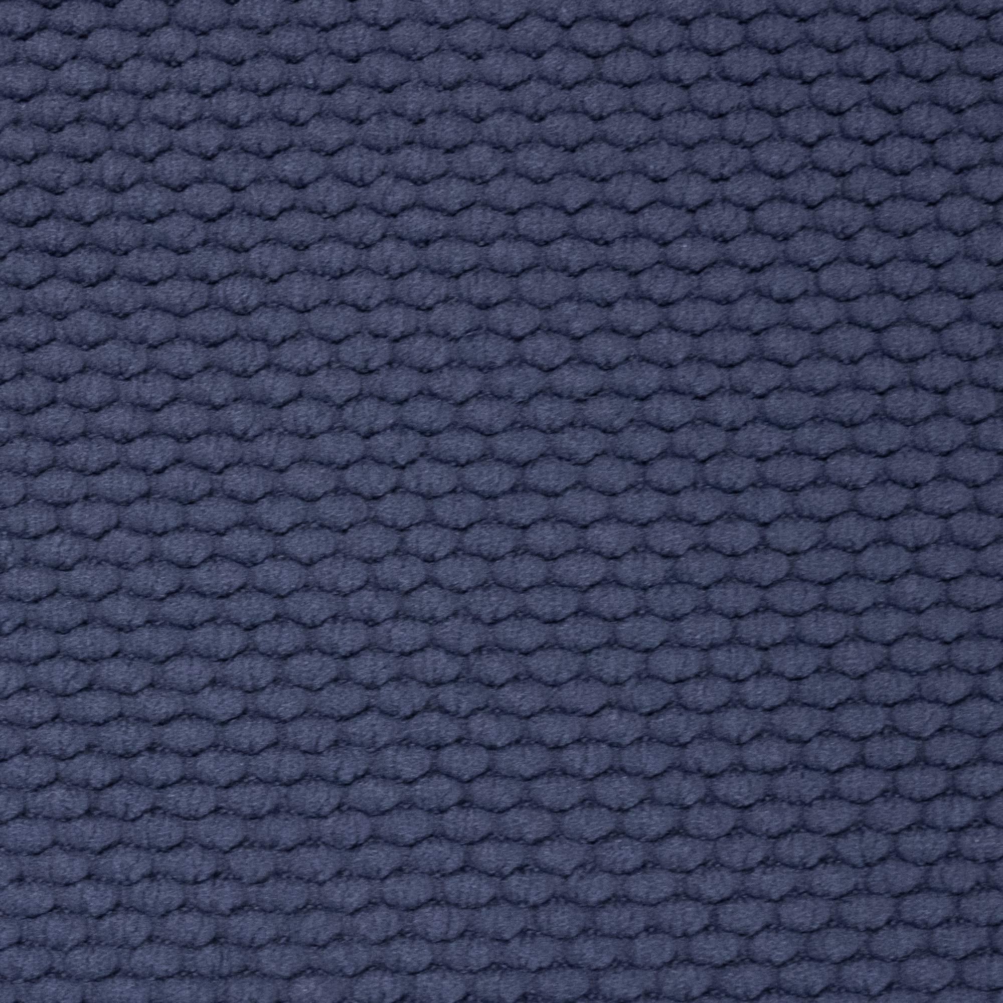 Sweet Home Collection Memory Foam Chair Cushion Honeycomb Pattern Solid Color Slip Non Skid Rubber Back Ultimate Comfort and Softness Rounded Square 16" x 16" Seat Cover,2 Pack,Navy Blue, 2 Piece Navy 2 Pack U1