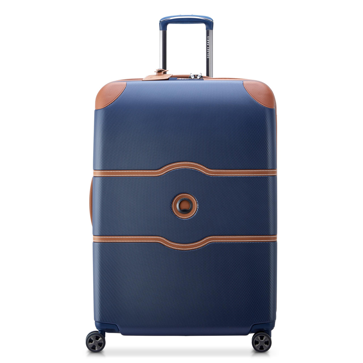 DELSEY PARIS Chatelet Air 2.0 Hardside Luggage with Spinner Wheels, Navy Blue, Checked-Large 28 Inch Navy Blue Checked-Large 28 Inch U1