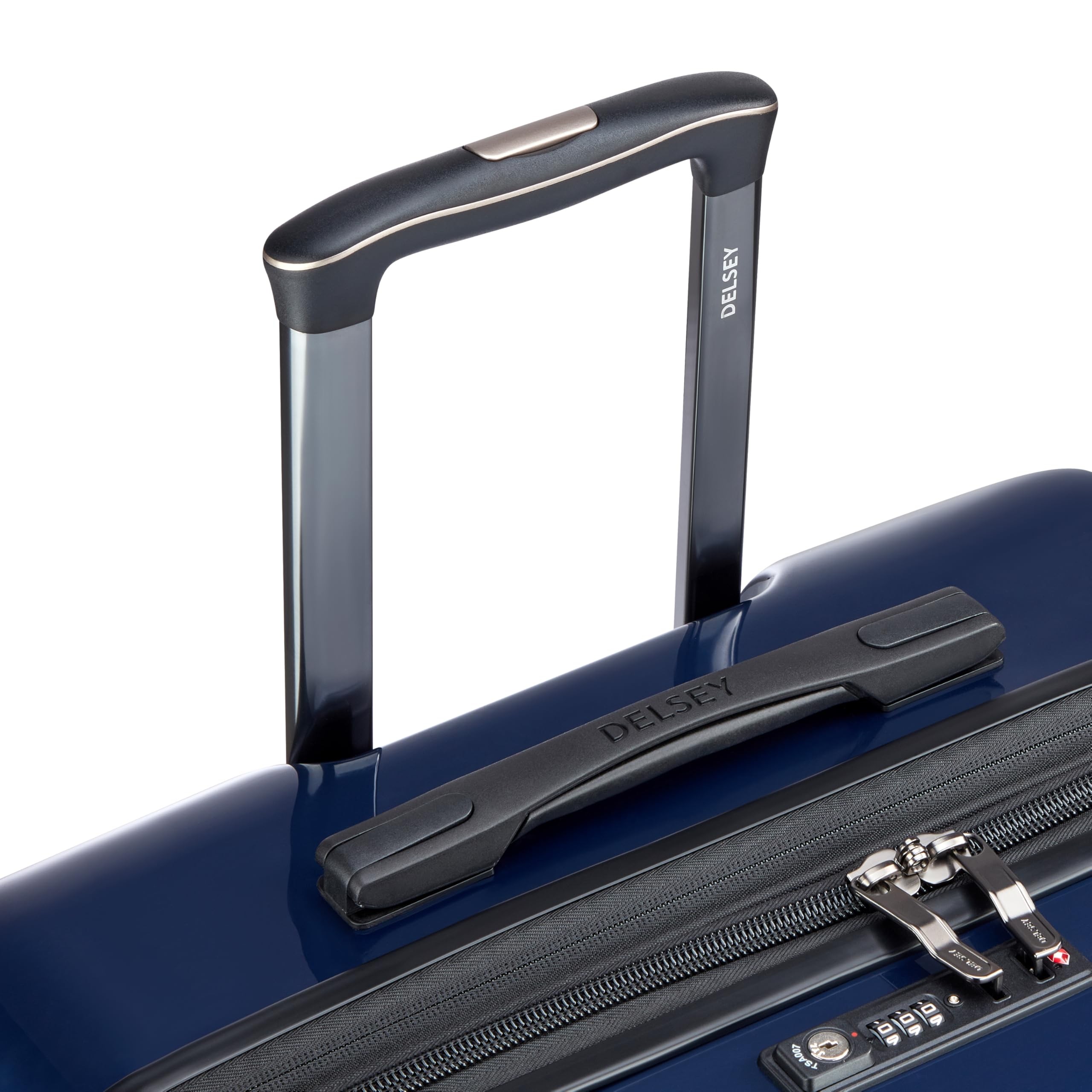 DELSEY PARIS Cruise 3.0 Hardside Expandable Luggage with Spinner Wheels, Checked-Large 28 Inch ( Deep Sea Navy , Checked-Large 28 Inch ) Deep Sea Navy Checked Large 28 Inch U1