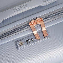 DELSEY PARIS Cruise 3.0 Hardside Expandable Luggage with Spinner Wheels, Platinum, Checked 26 Inch Trunk U1