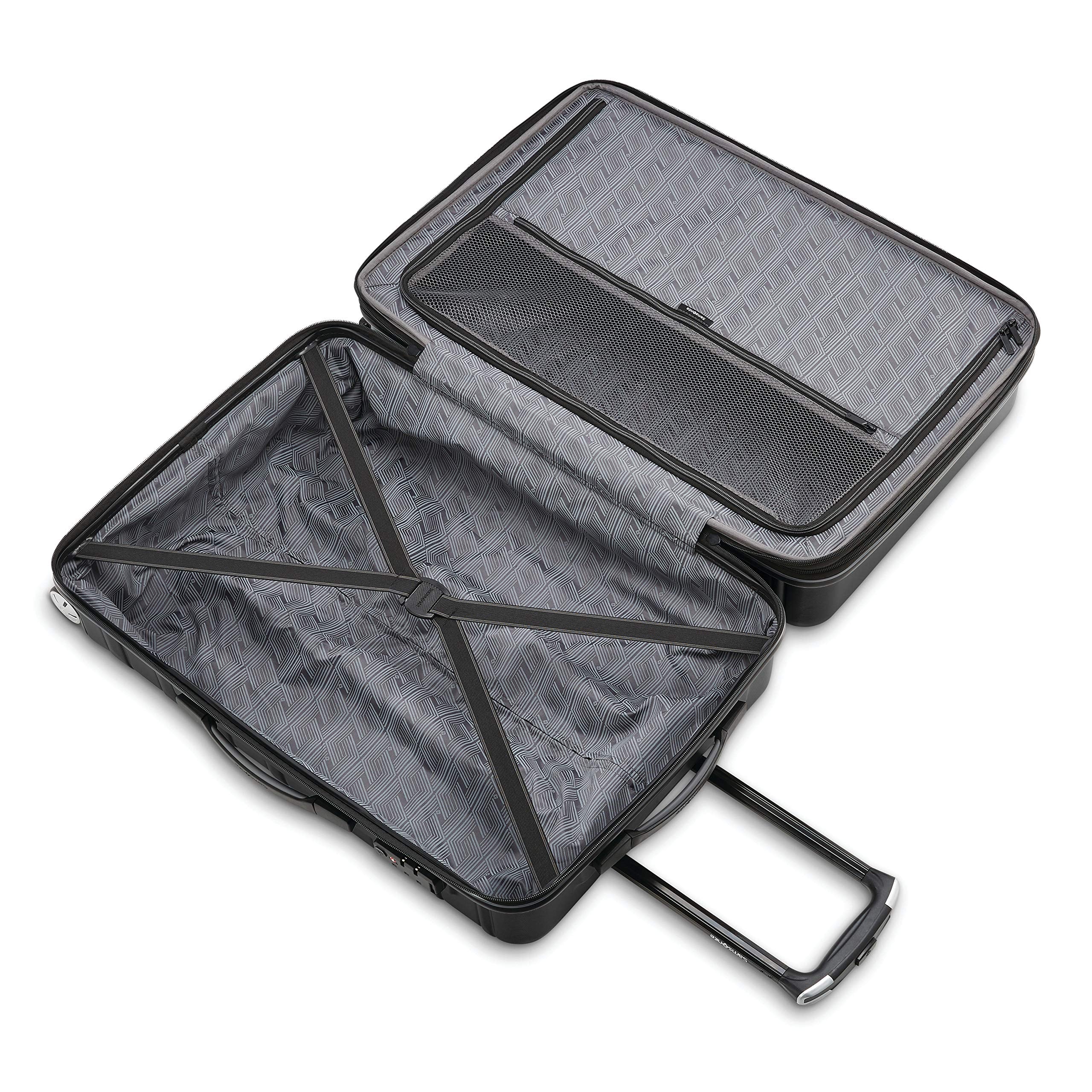 Samsonite Omni 2 Domestic Carry-On Luggage - 22x14x9 Airline-Approved - Features Expandable Polycarbonate Shell, 360° Wheels, TSA Lock - Amazon Exclusive -Midnight Black MIDNIGHT BLACK Domestic Carry-on U1