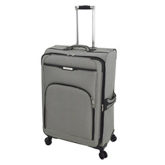 London Fog Oxford III 29" Expandable Spinner Black-White Houndstooth Black-White 29-Inch U2