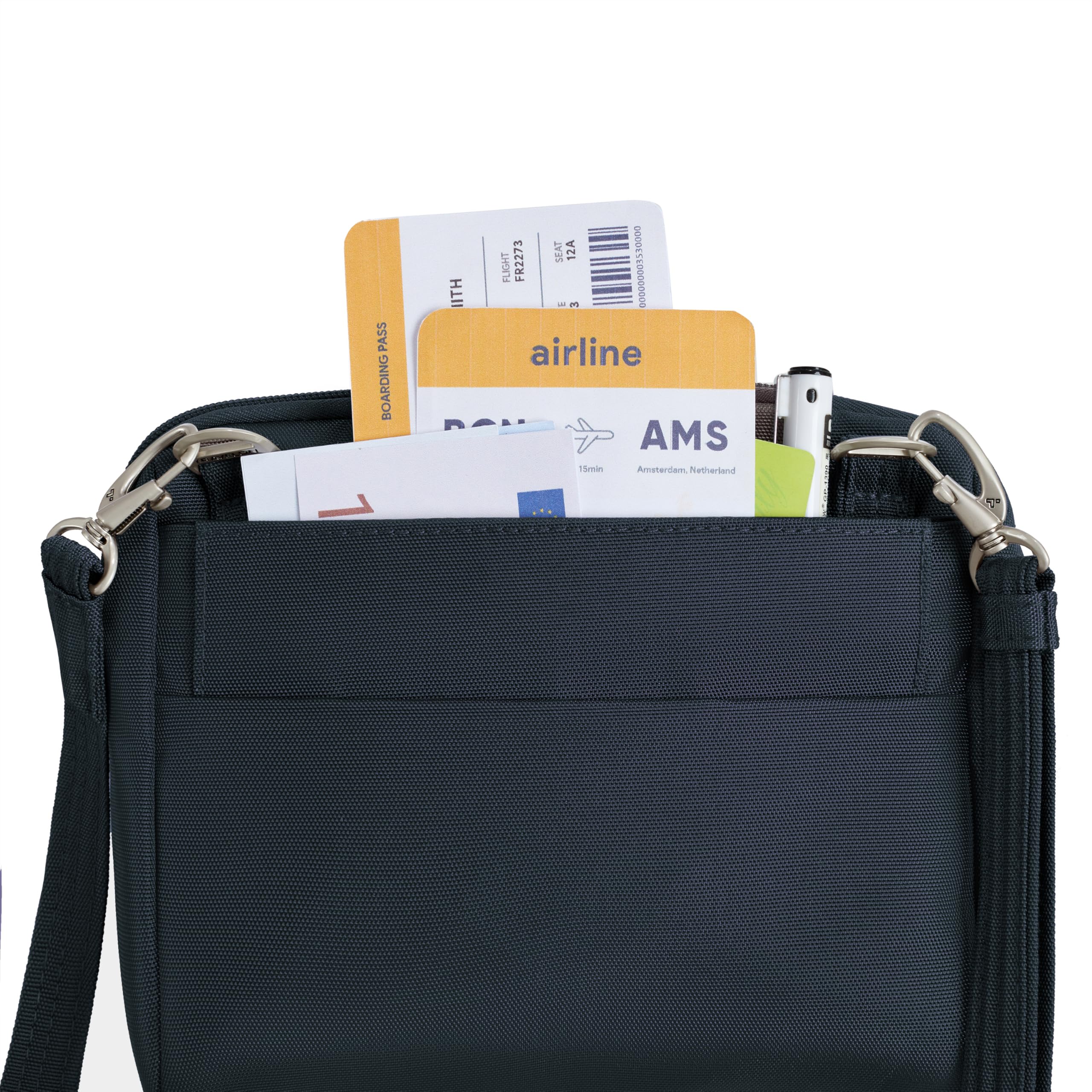 Travelon Anti-Theft Classic Convertible Crossbody & Waist Pack Midnight One Size U1