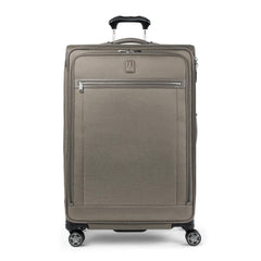 Travelpro Platinum Elite Softside Expandable Checked Luggage, 8 Wheel Spinner Large Suitcase, TSA Lock, Men and Women, Metallic Sand, Checked Large 29-Inch Metallic Sand Checked-Large 29-Inch U1