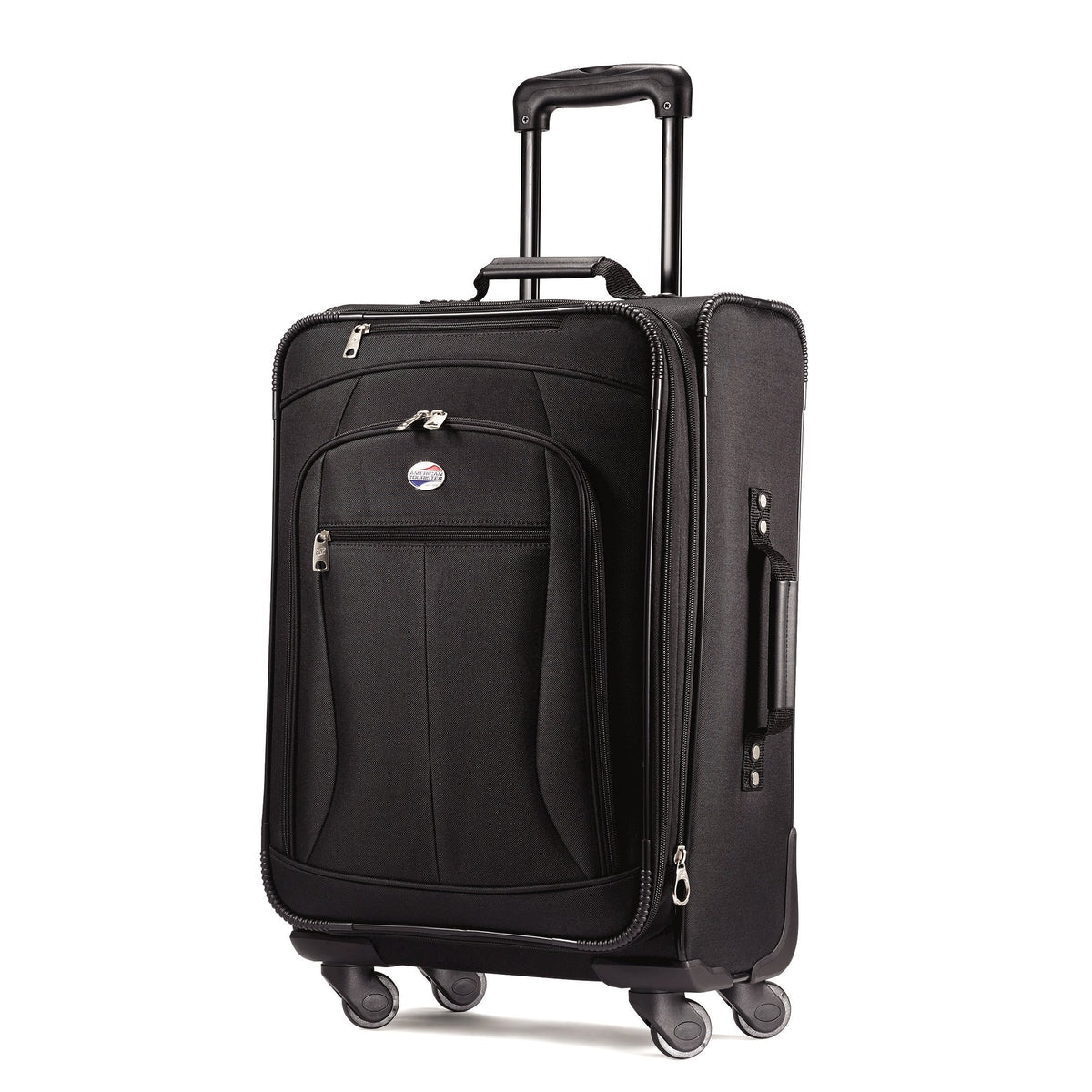 American Tourister Luggage Pop Extra 21" Carry On Spinner Suitcase (21", Black) Black One Size U1