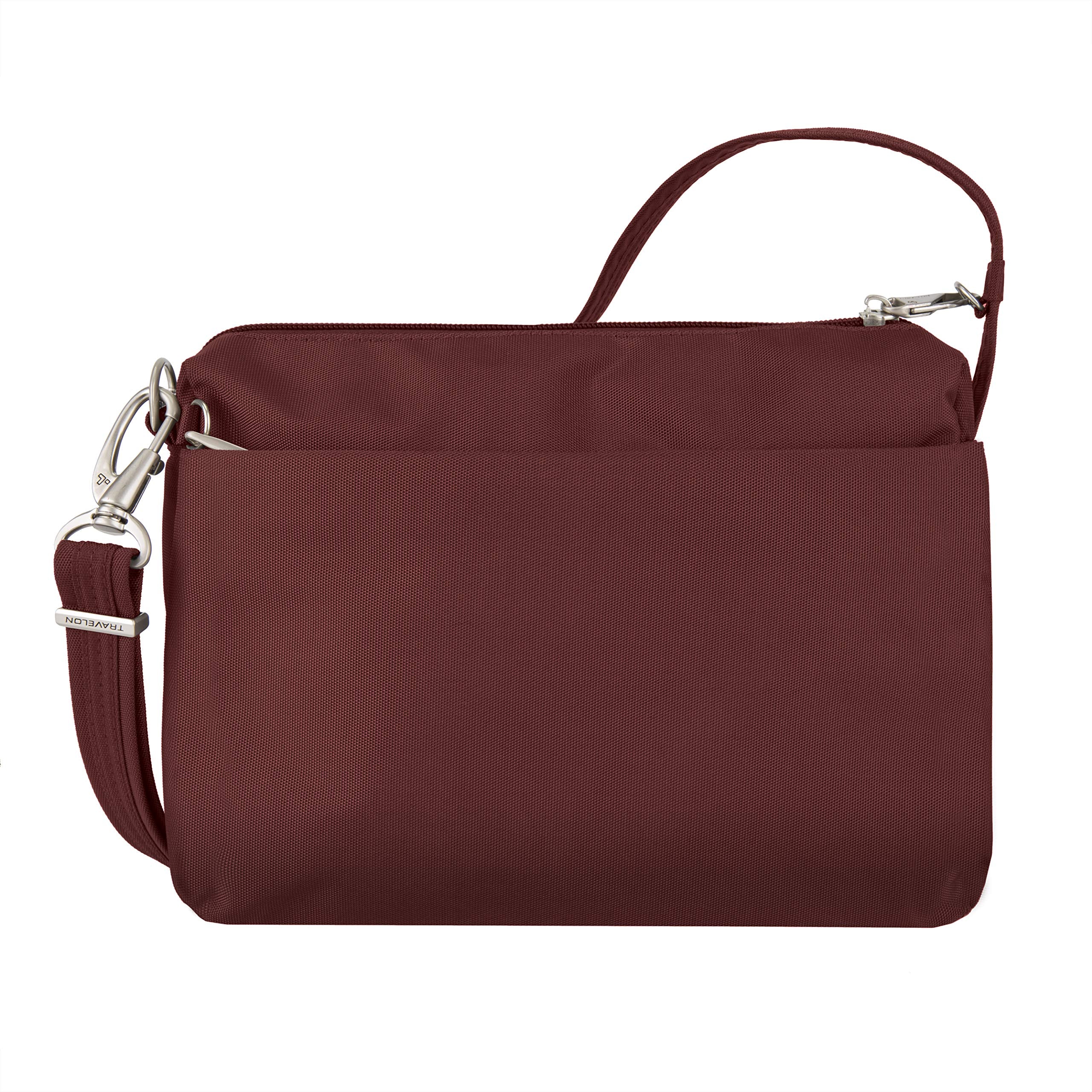 Travelon Anti-Theft Classic Small East/West Crossbody Wine One Size U1