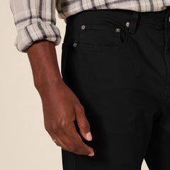 Amazon Essentials Men's 5-Pocket Stretch Twill Pants, Black, 38W x 30L Black  U1