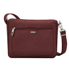 Travelon Anti-Theft Classic Small East/West Crossbody Wine One Size U1