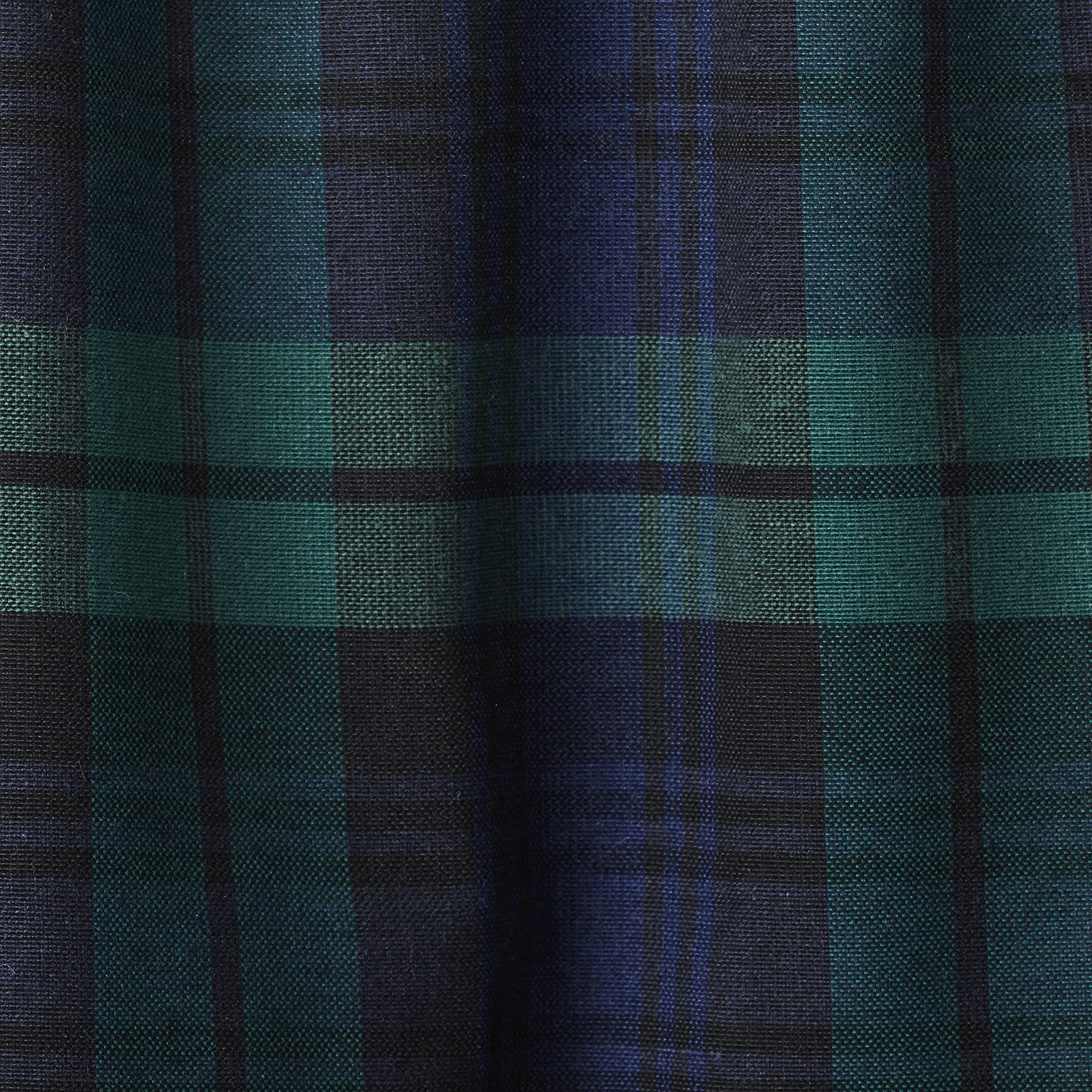 SKL Home Hearthside Plaid Valance, 58x13, Green/Navy Green/Navy 58x13 U1