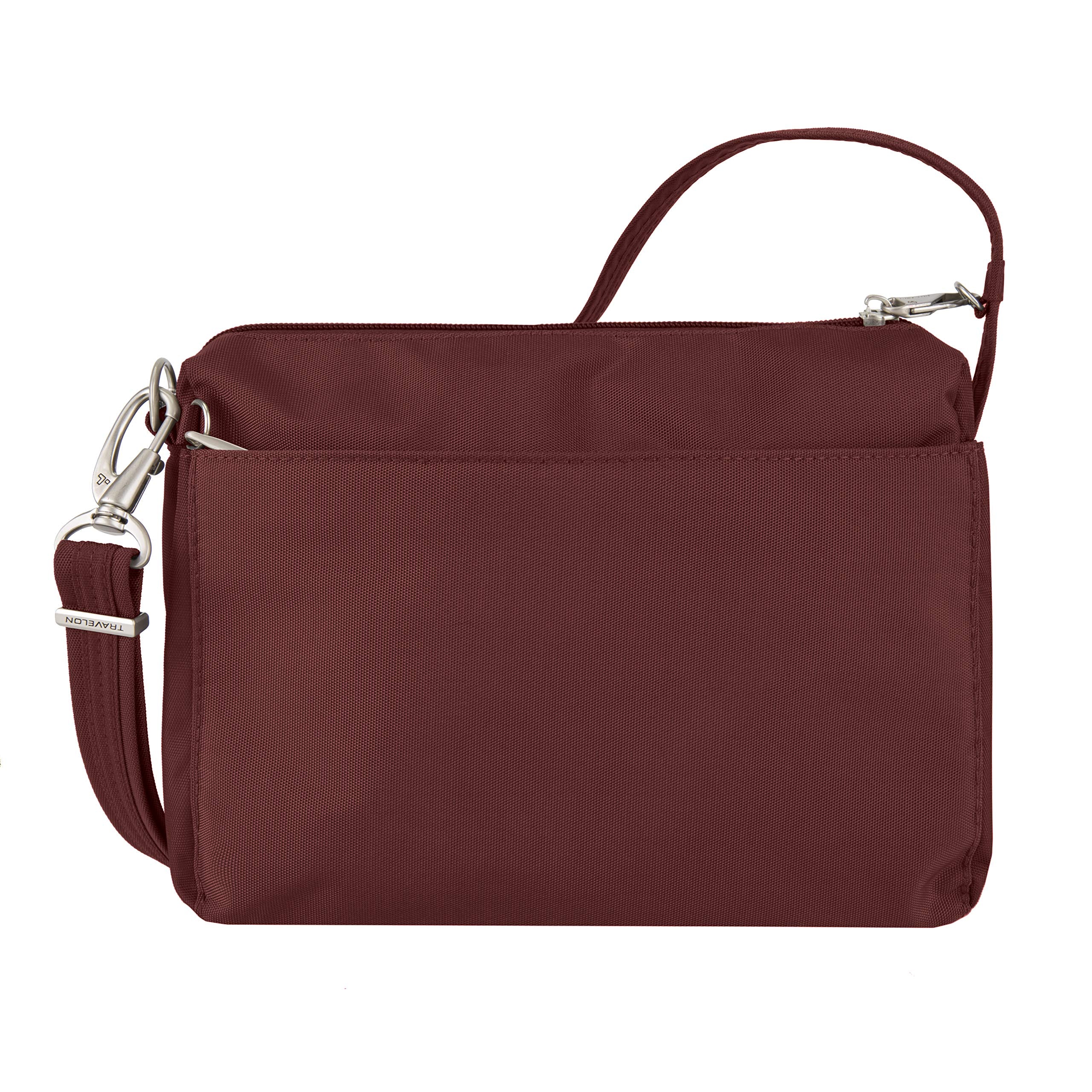 Travelon Anti-Theft Classic Small East/West Crossbody Wine One Size U1