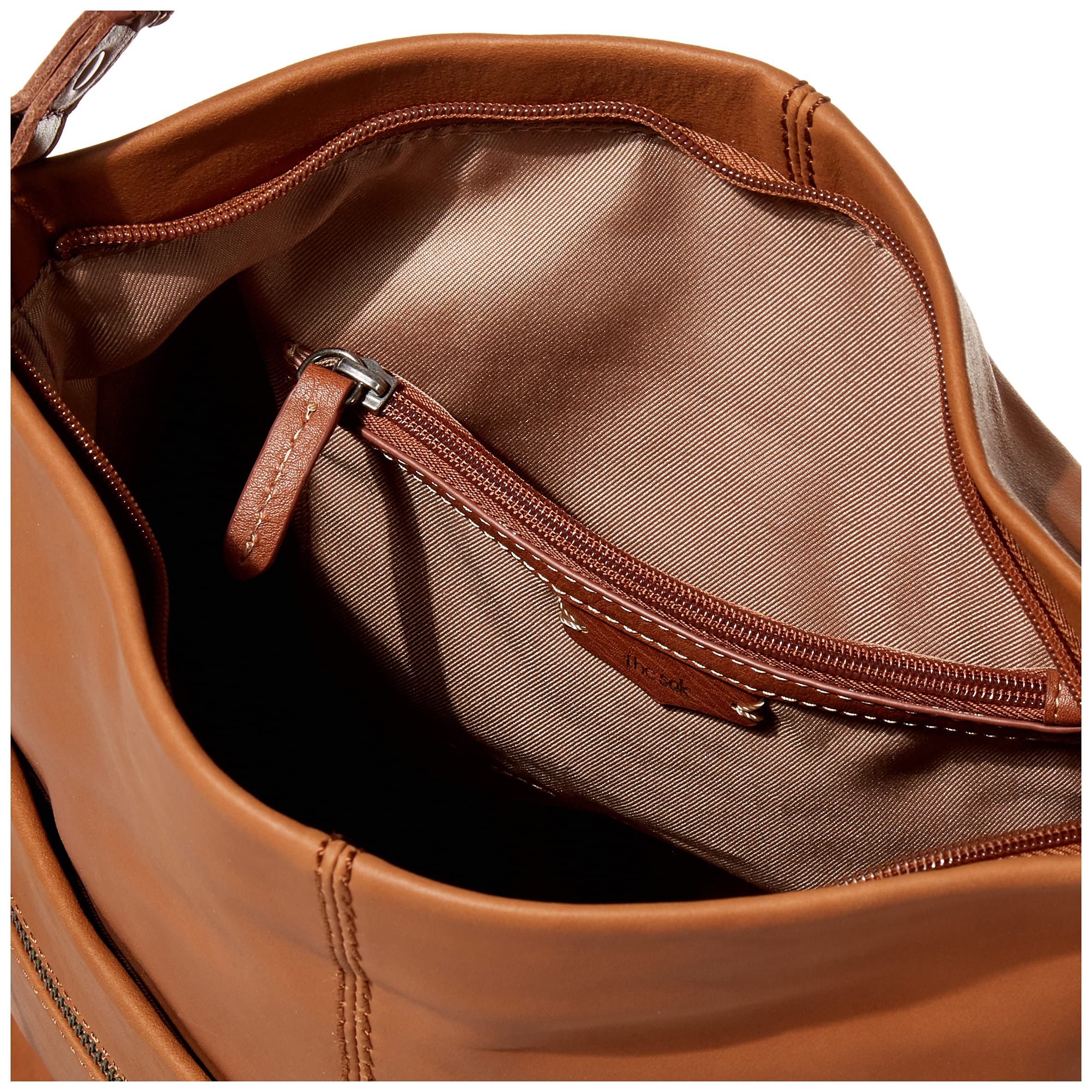 The Sak Ashland Bucket Bag in Leather, Casual Everyday Purse with Removable Crossbody Strap, Handcrafted & Sustainably-Made, Brown Brown One Size U1