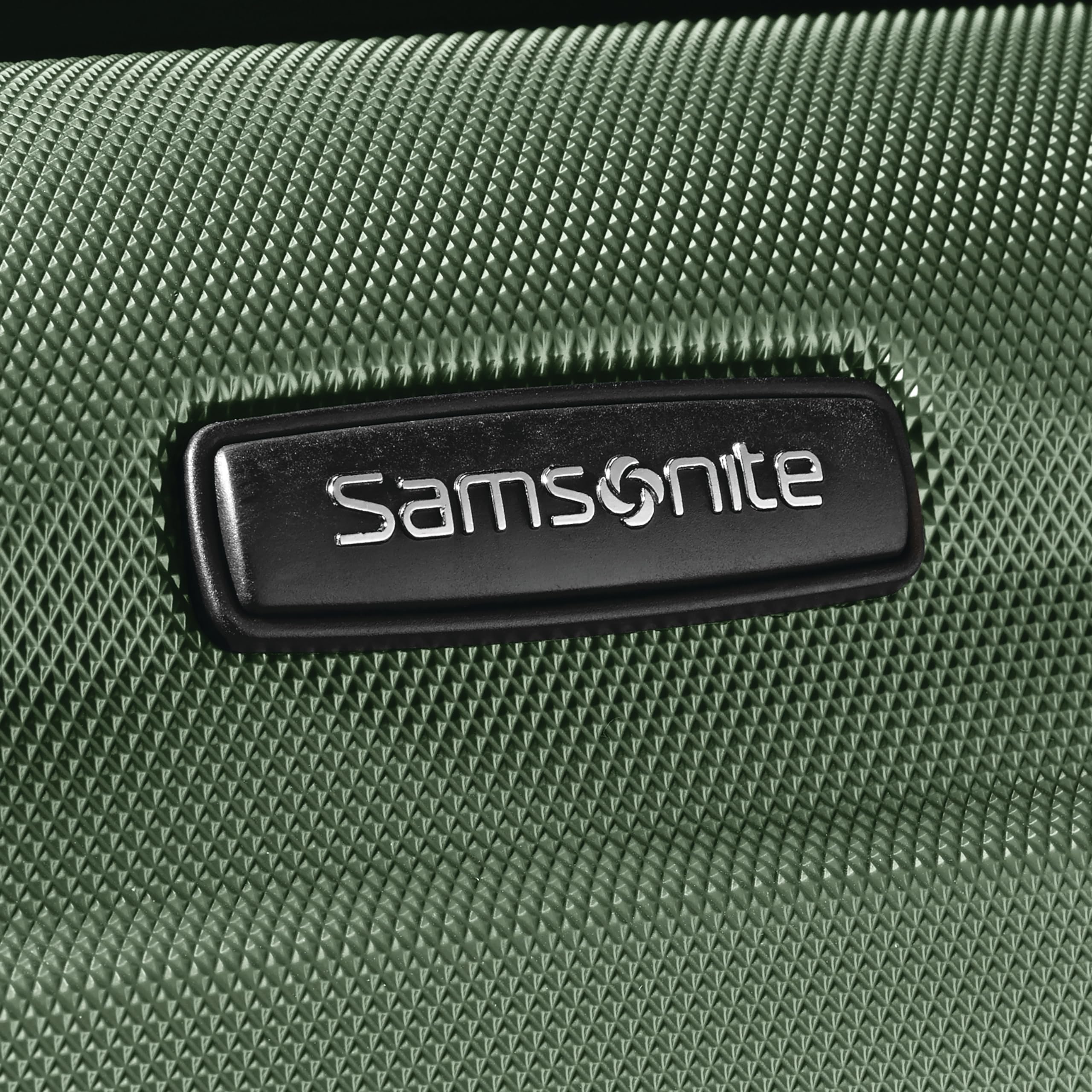 Samsonite Omni PC Hardside Expandable Luggage with Spinner Wheels, Checked 24-Inch, Army Green Army Green Checked-Medium 24-Inch U1