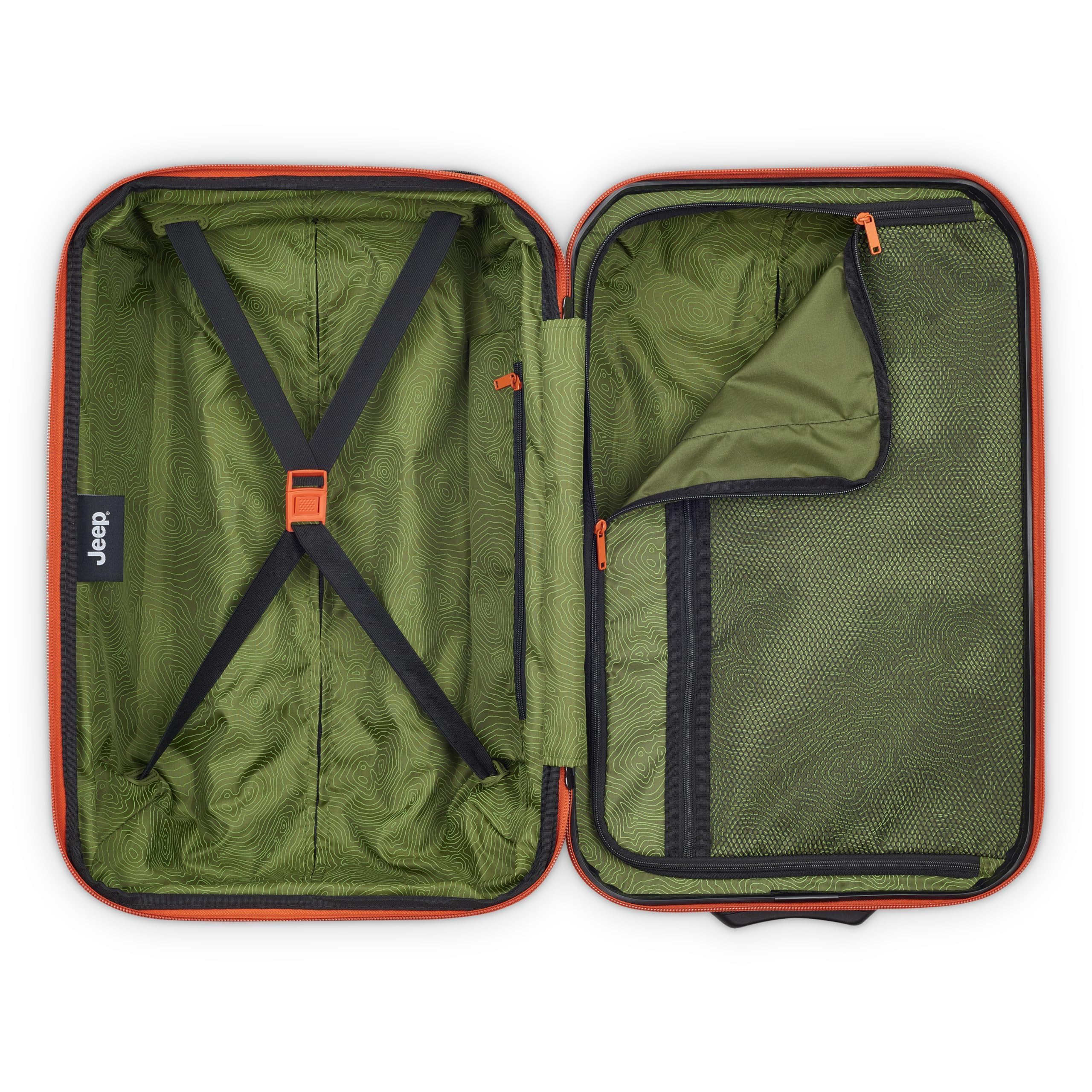 Jeep JH003B Hardside Expandable Luggage with Two Wheels (Warm Sand, Carry-On 20 Inch) Warm Sand Carry-On 20 Inch U1